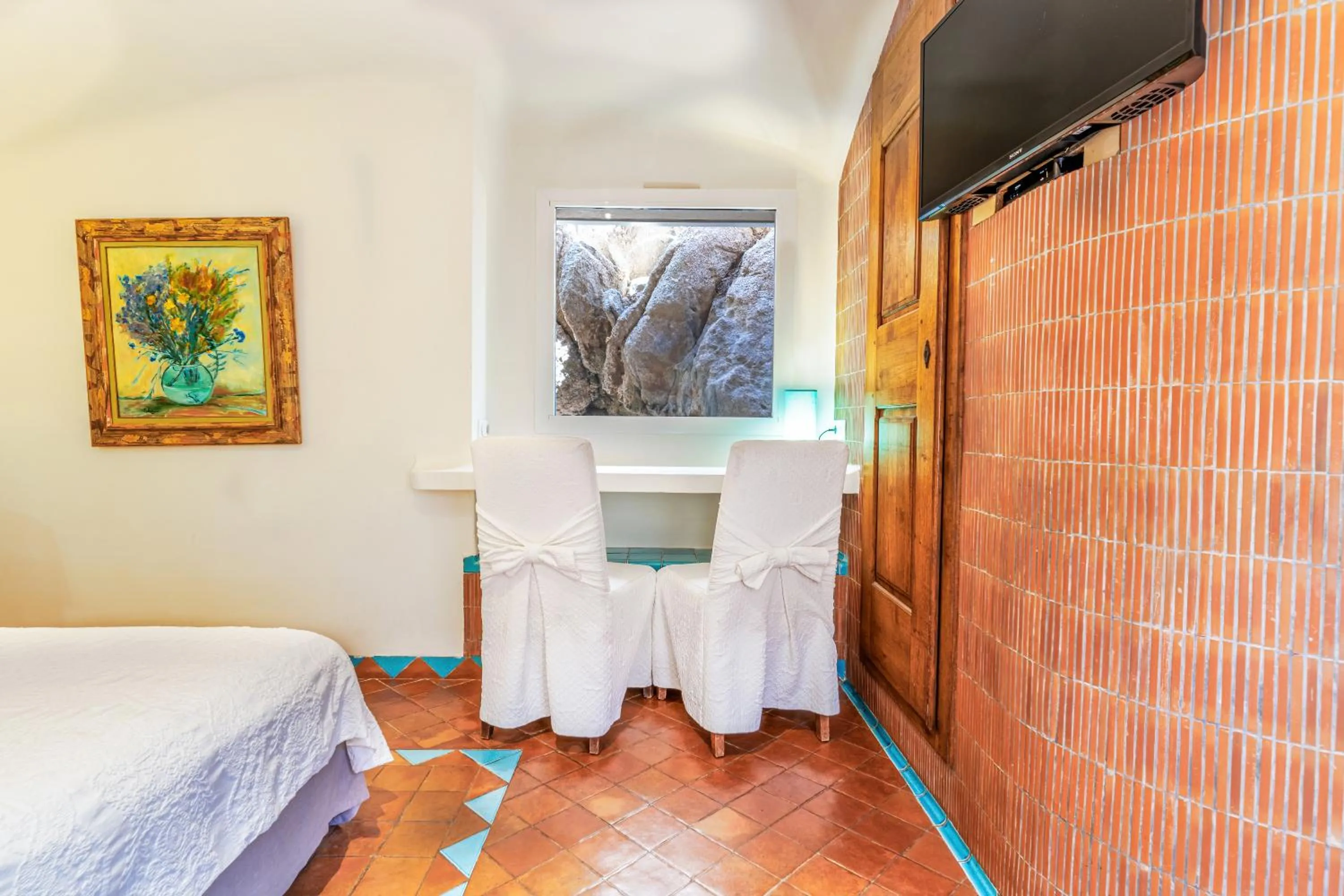 Bed in Hôtel Marina di cavu