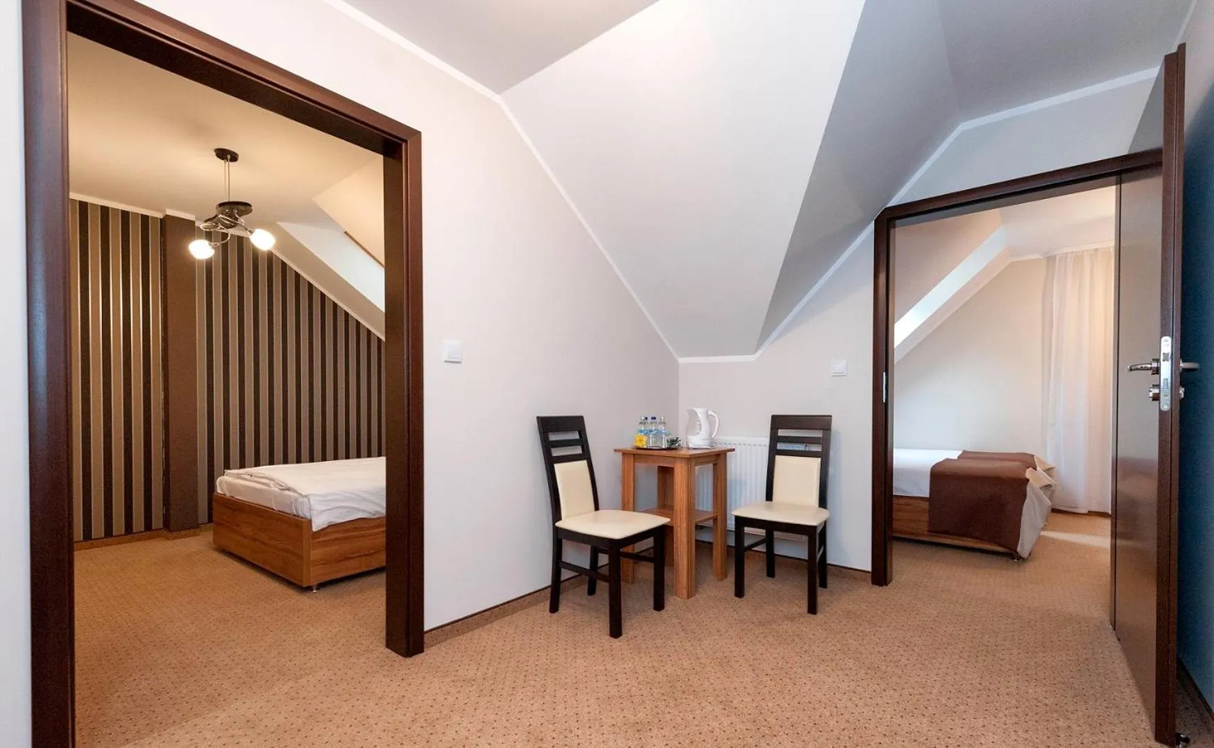 Seating area, Bed in Hotel Klaudia