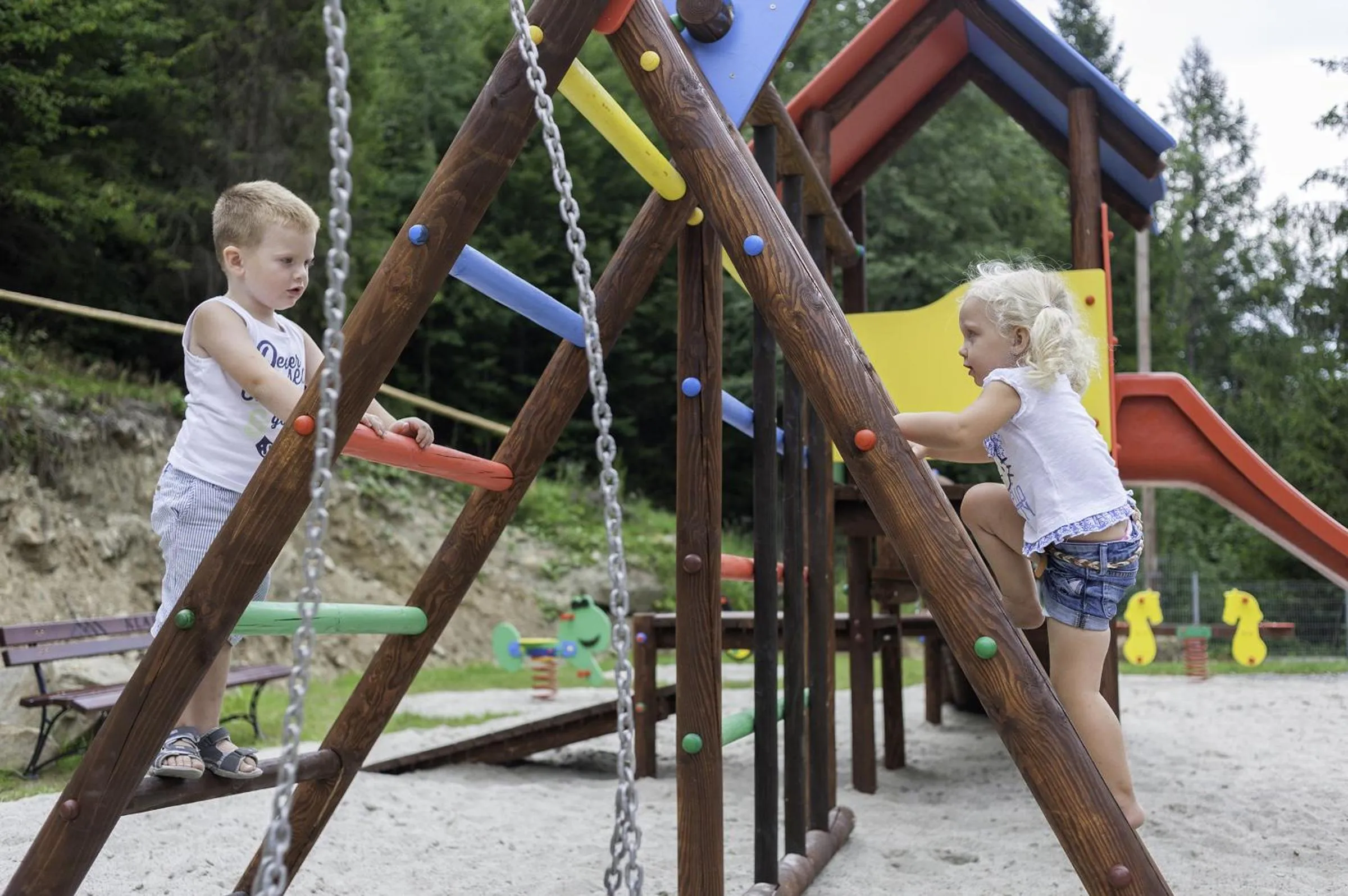 Children play ground in Hotel Klaudia