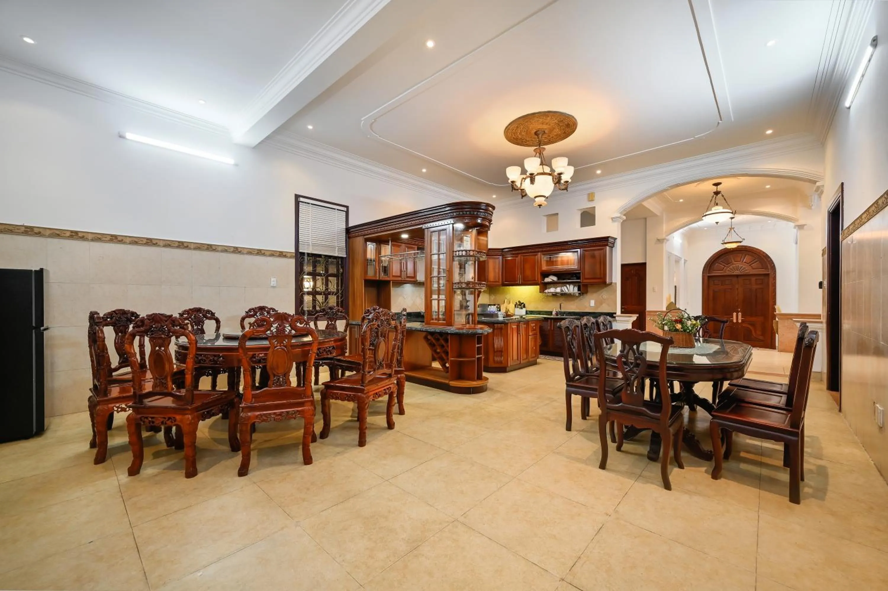 Seating area in Amory Villa Thao Dien