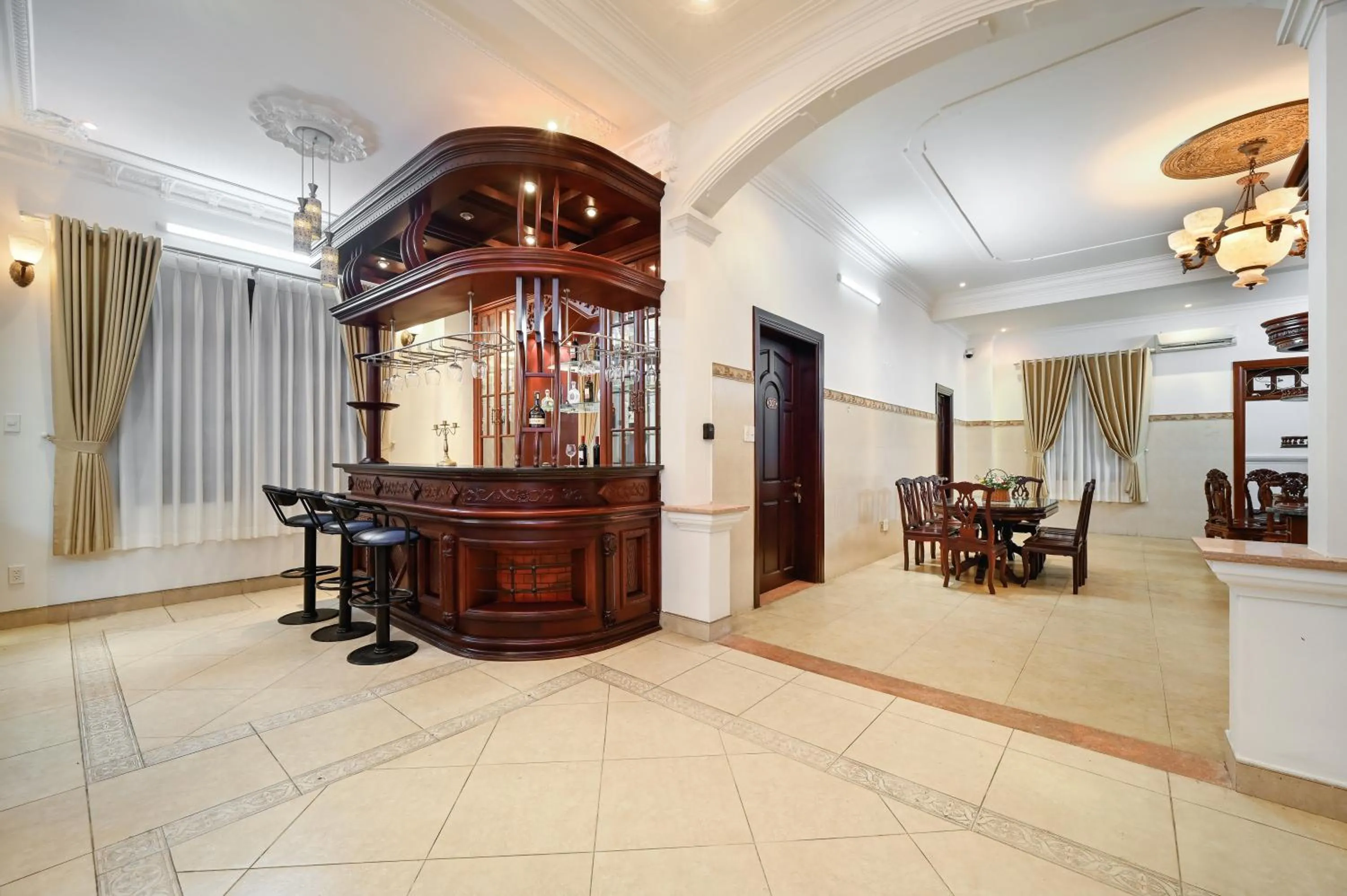 Communal kitchen in Amory Villa Thao Dien