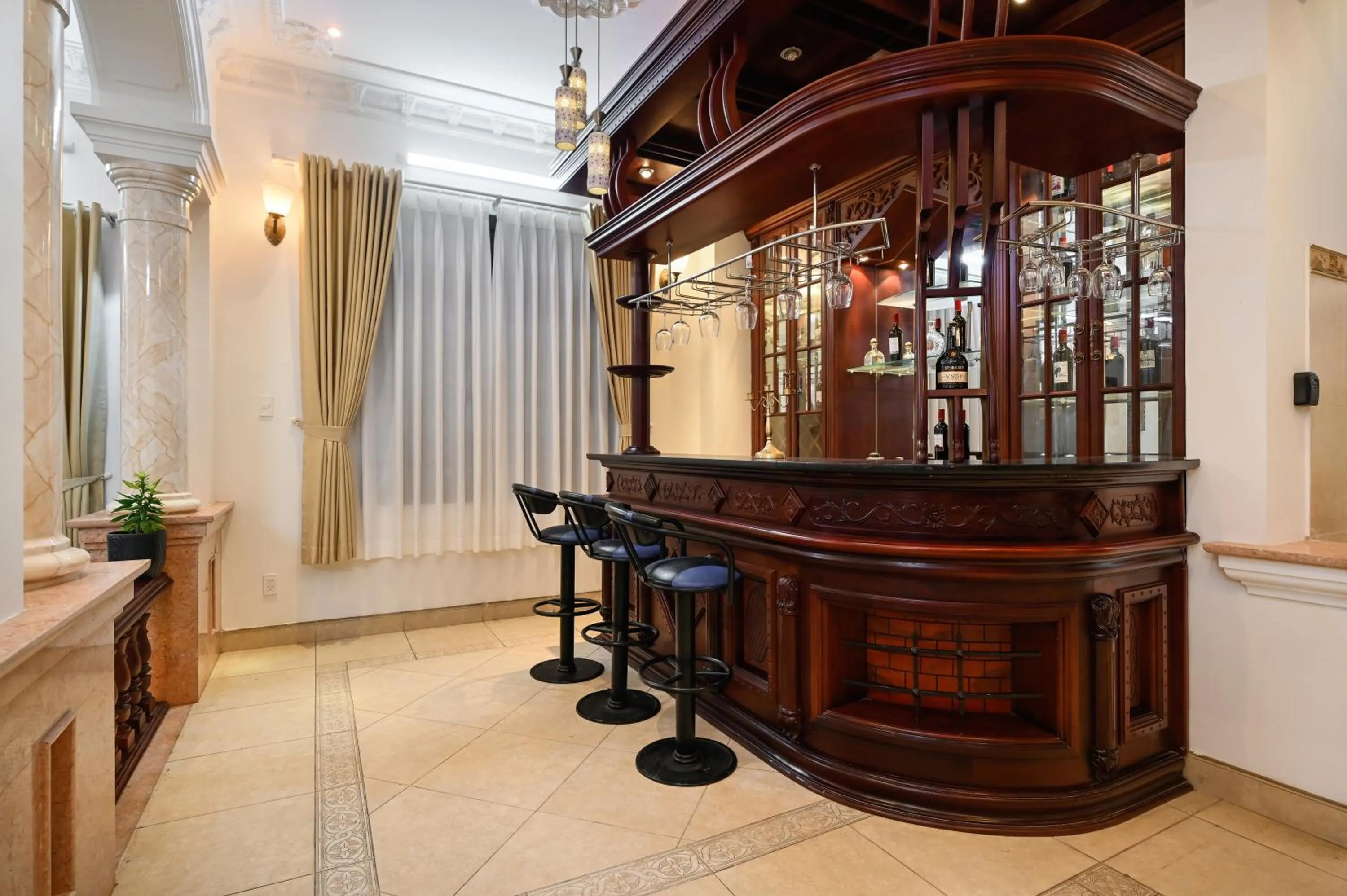 Seating area in Amory Villa Thao Dien