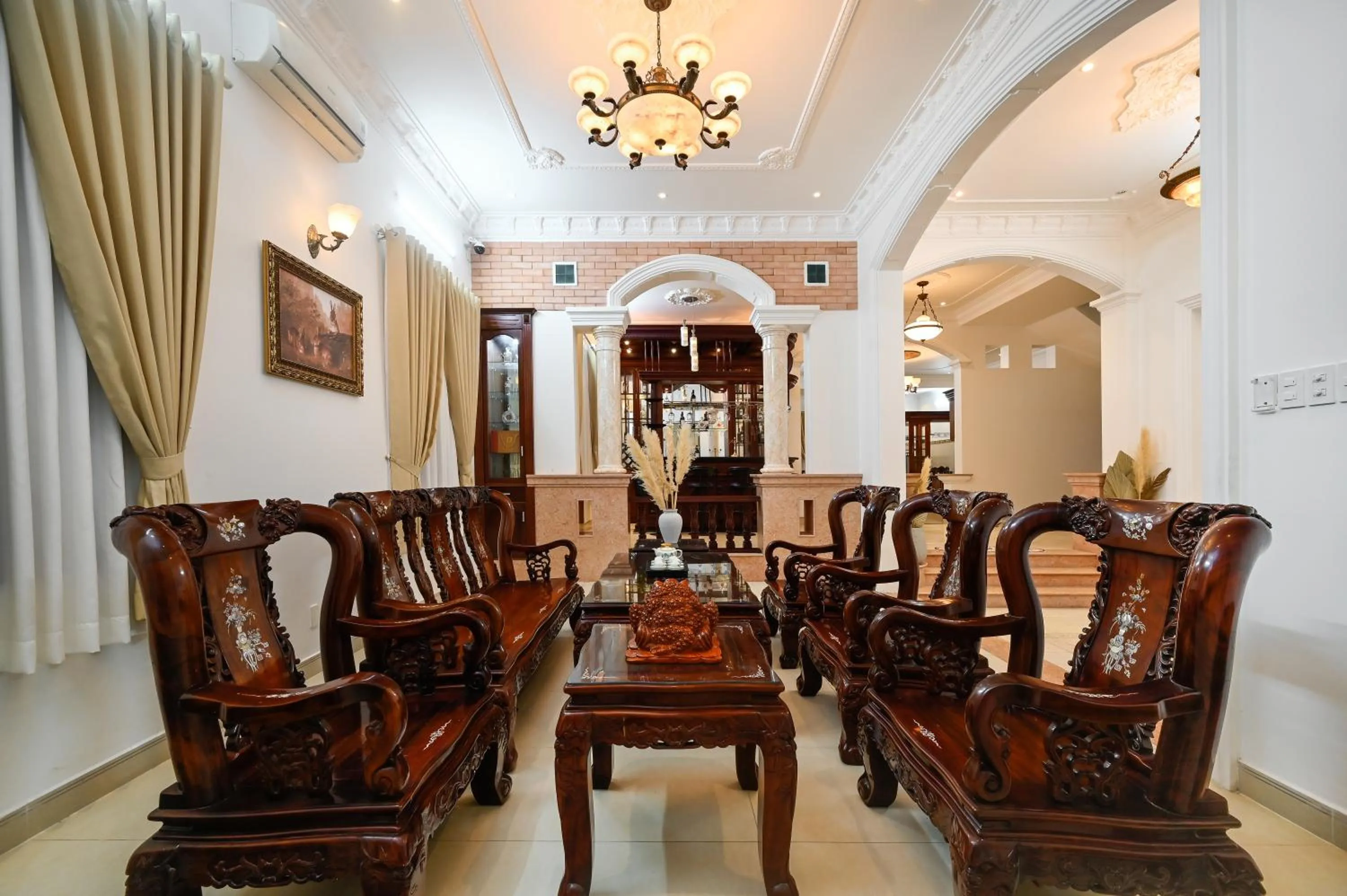 Living room in Amory Villa Thao Dien