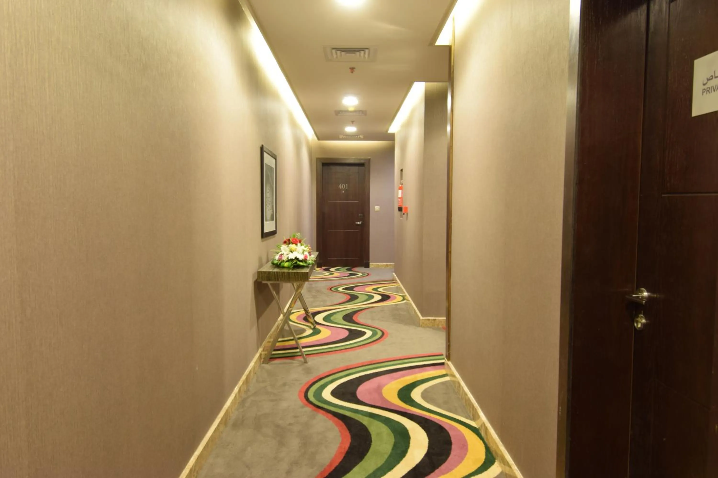Decorative detail in Hayat Al Zahraa Serviced Apartments