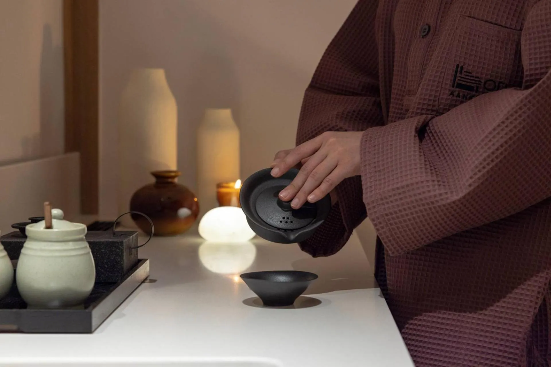 Coffee/tea facilities in Anook Ryokan Hotel Ansan station