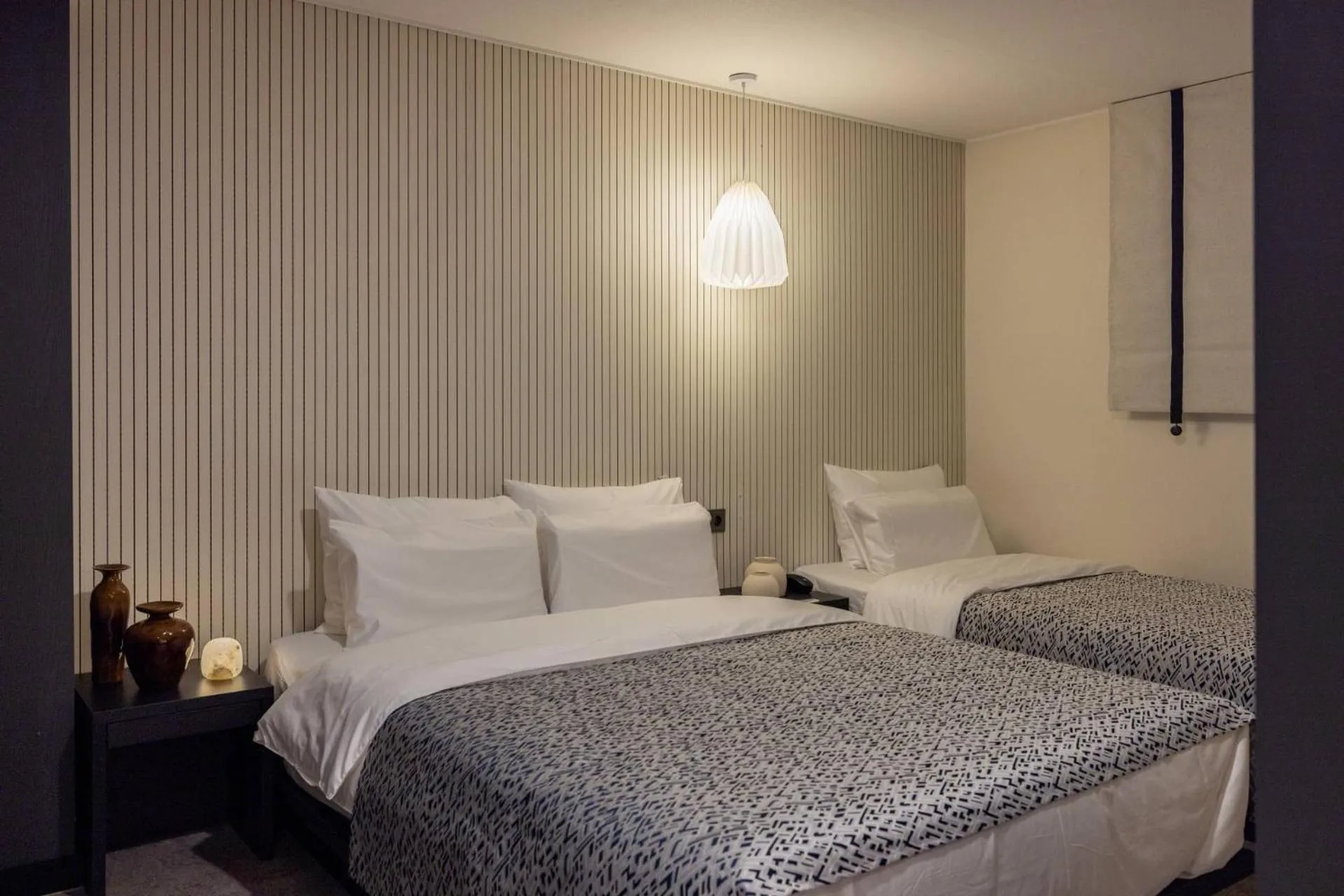 Bed in Anook Ryokan Hotel Ansan station