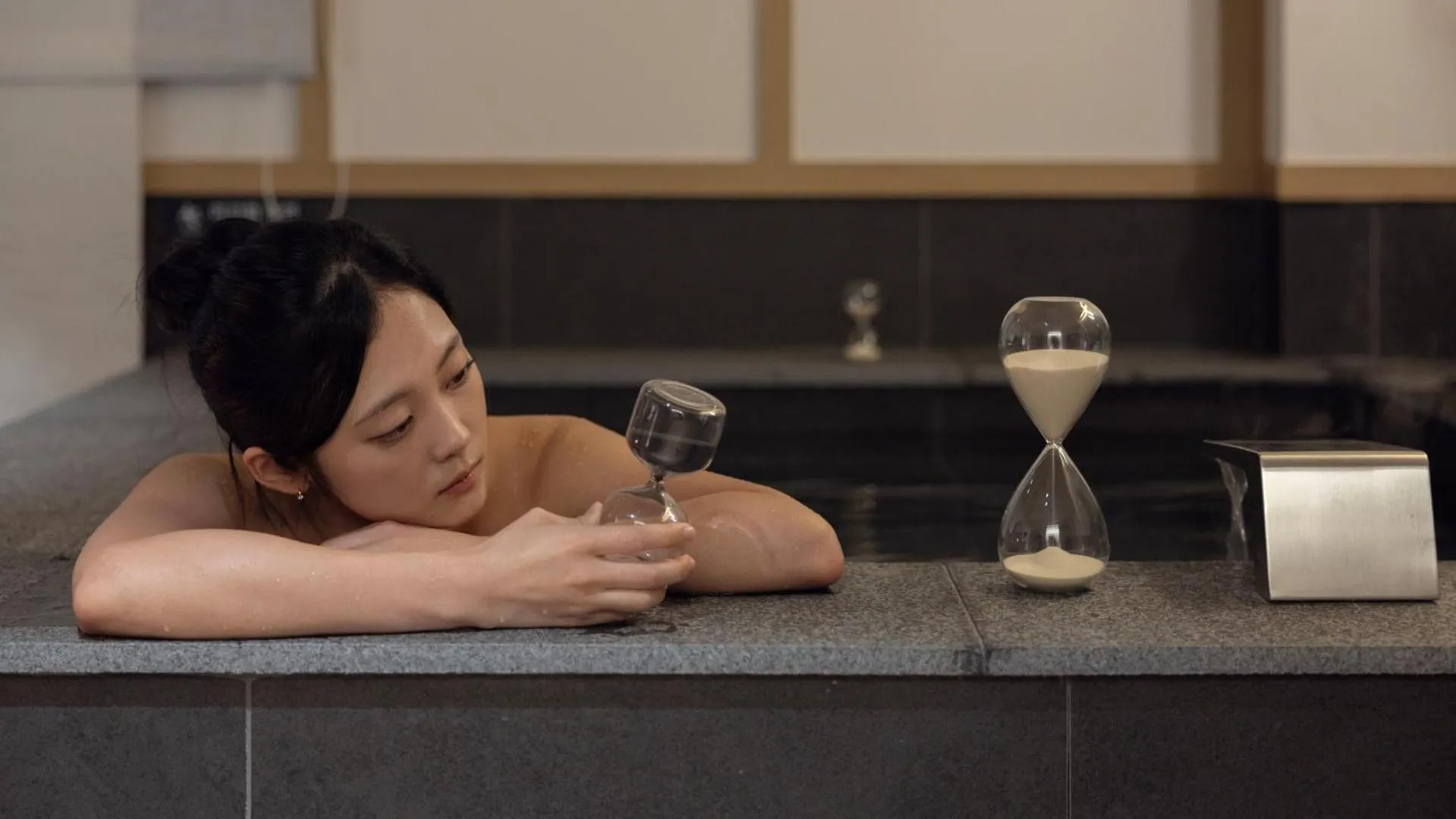 Hot Tub in Anook Ryokan Hotel Ansan station