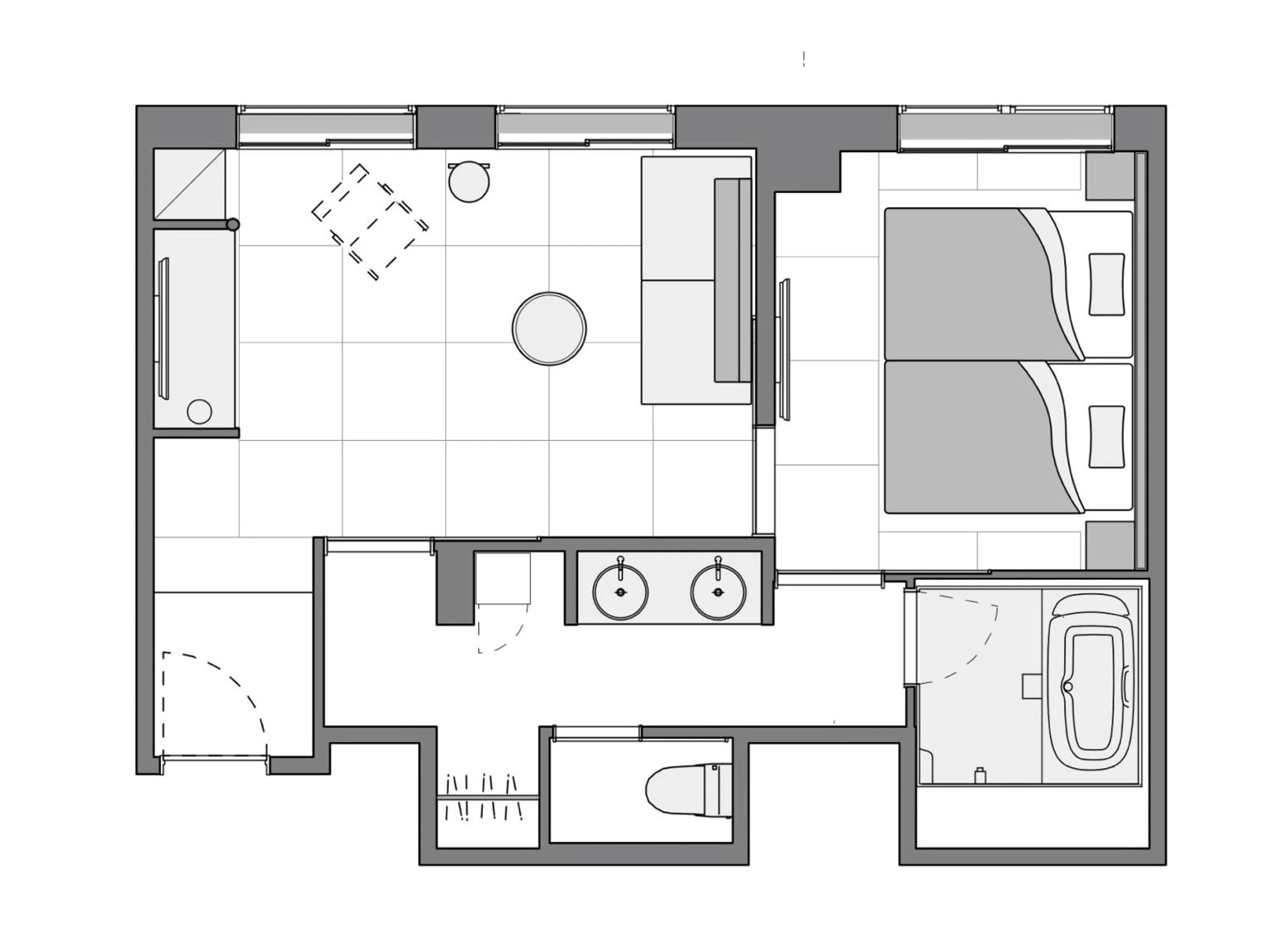Photo of the whole room in yugen kyoto shijo