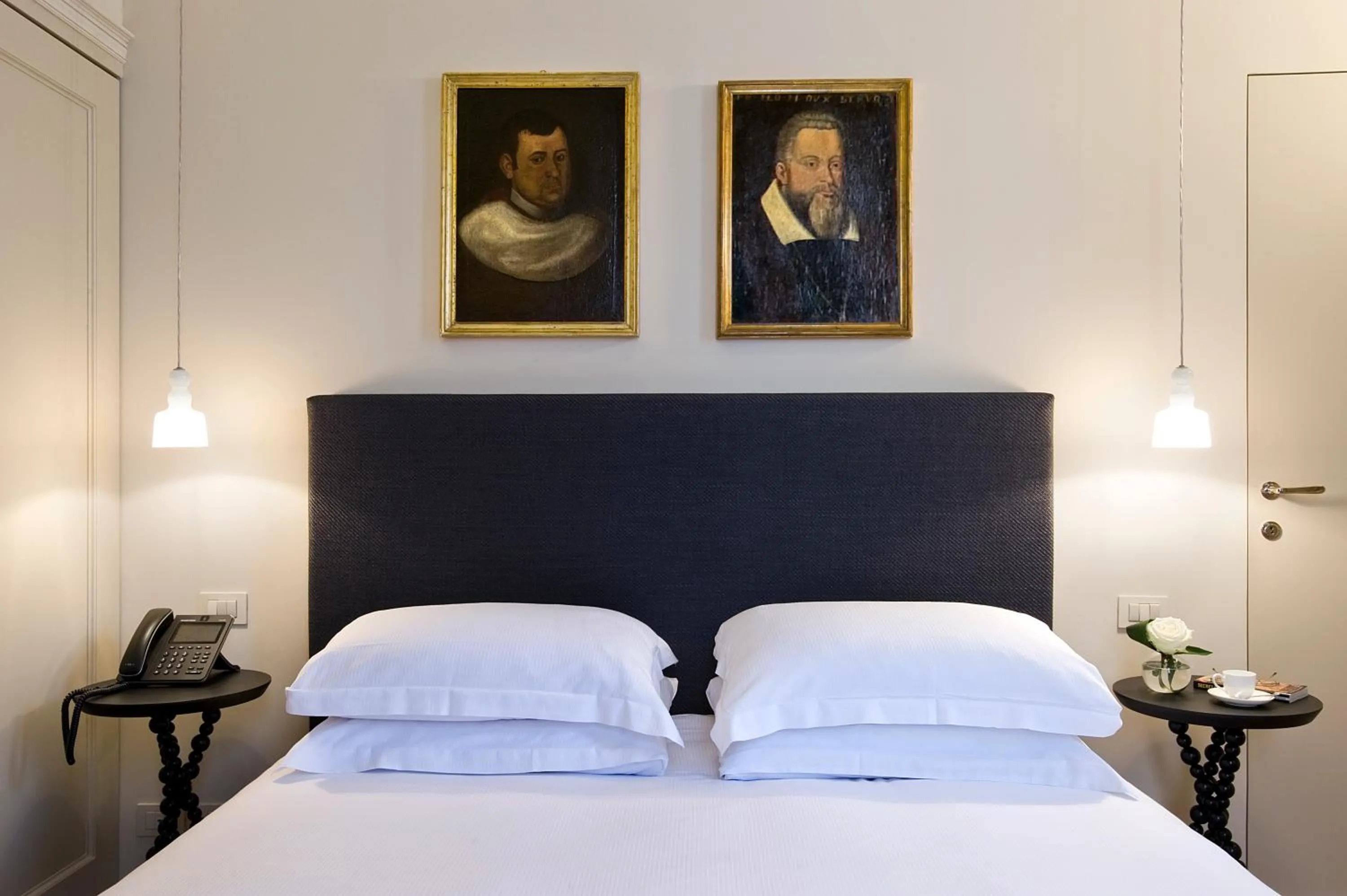 Decorative detail, Bed in Crossing Condotti