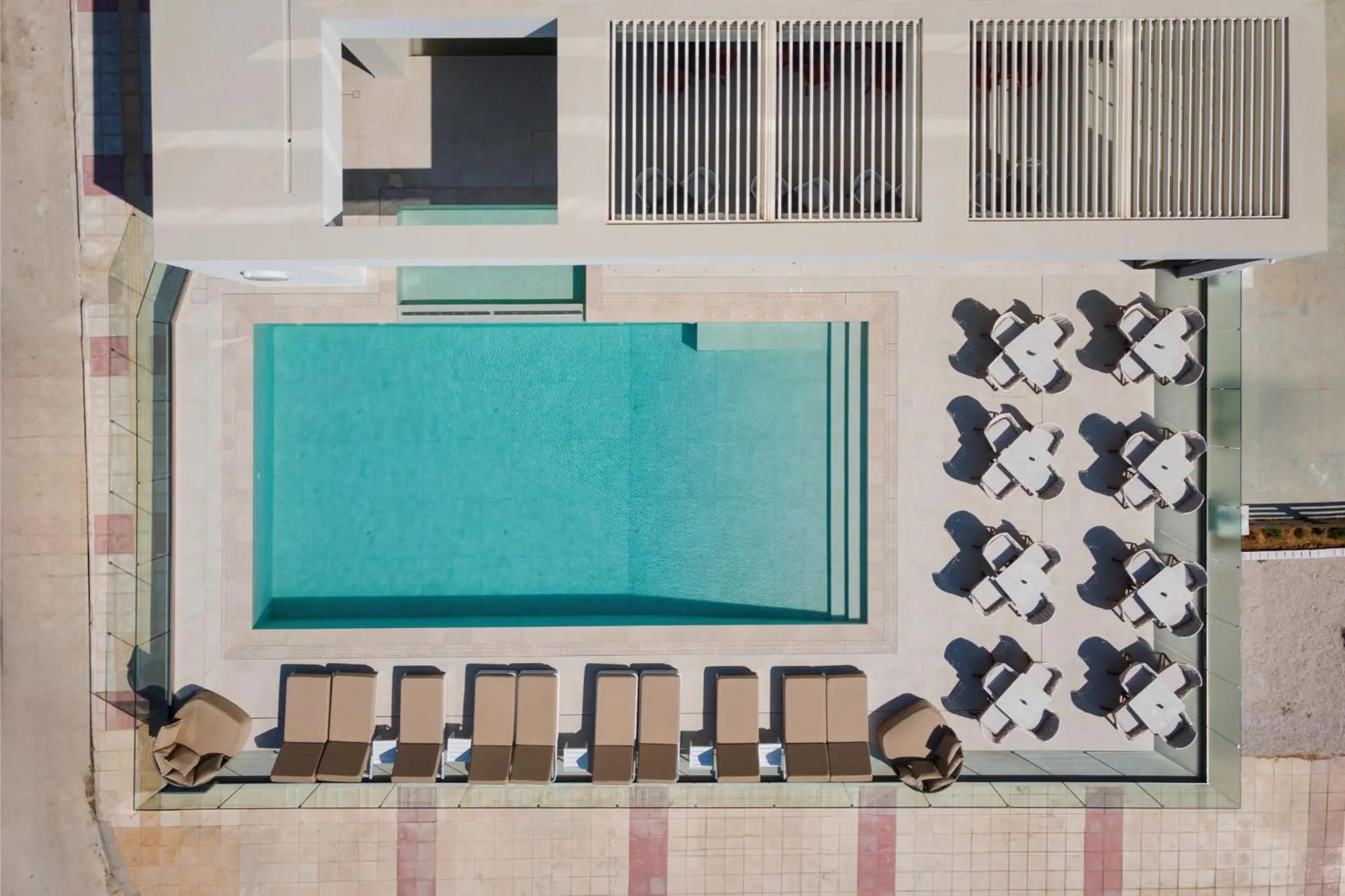 Pool view in Avant Blue Boutique Hotel