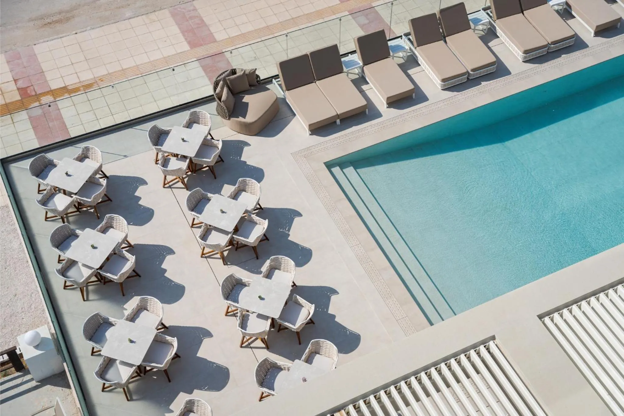 Pool view in Avant Blue Boutique Hotel