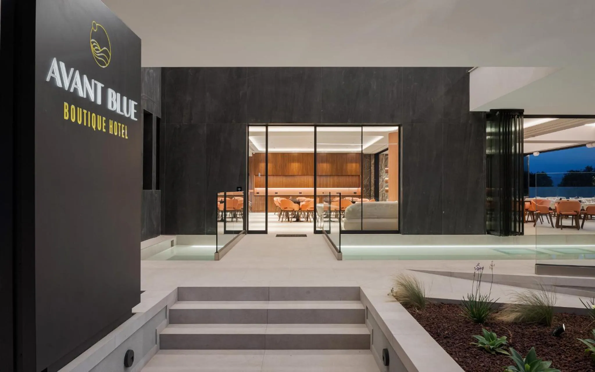 Property logo or sign in Avant Blue Boutique Hotel