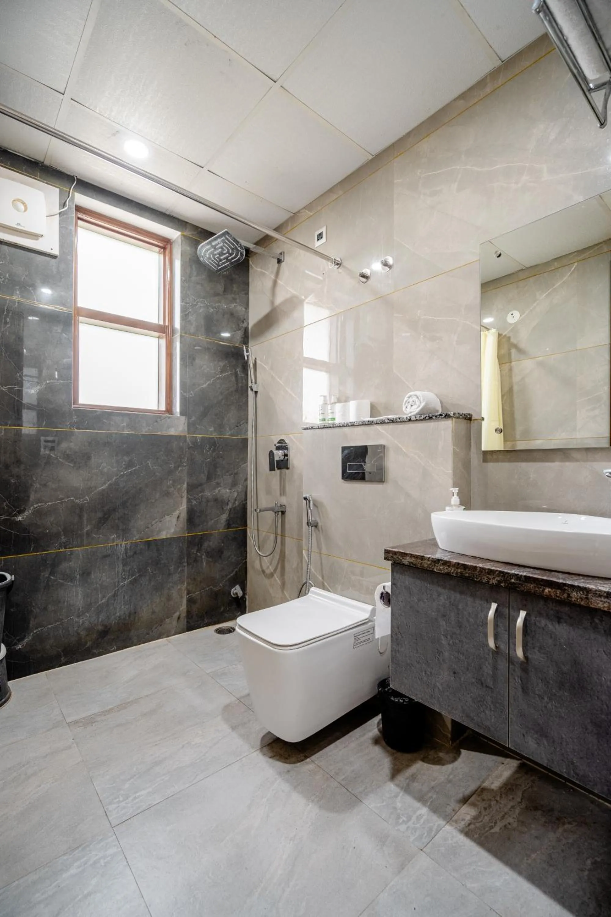 Bathroom in Lime Tree Hotel - Near Medanta Hospital