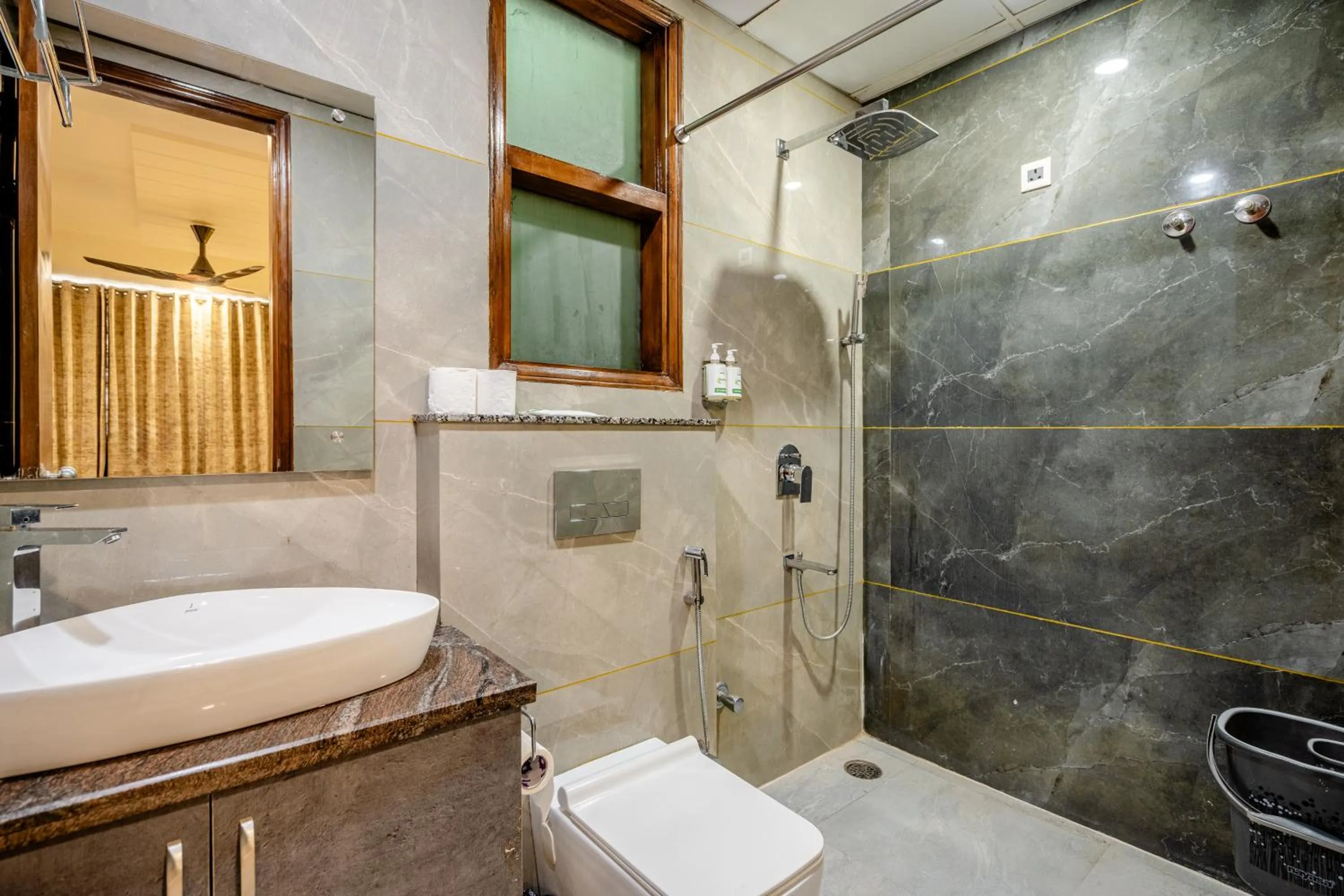 Toilet in Lime Tree Hotel - Near Medanta Hospital