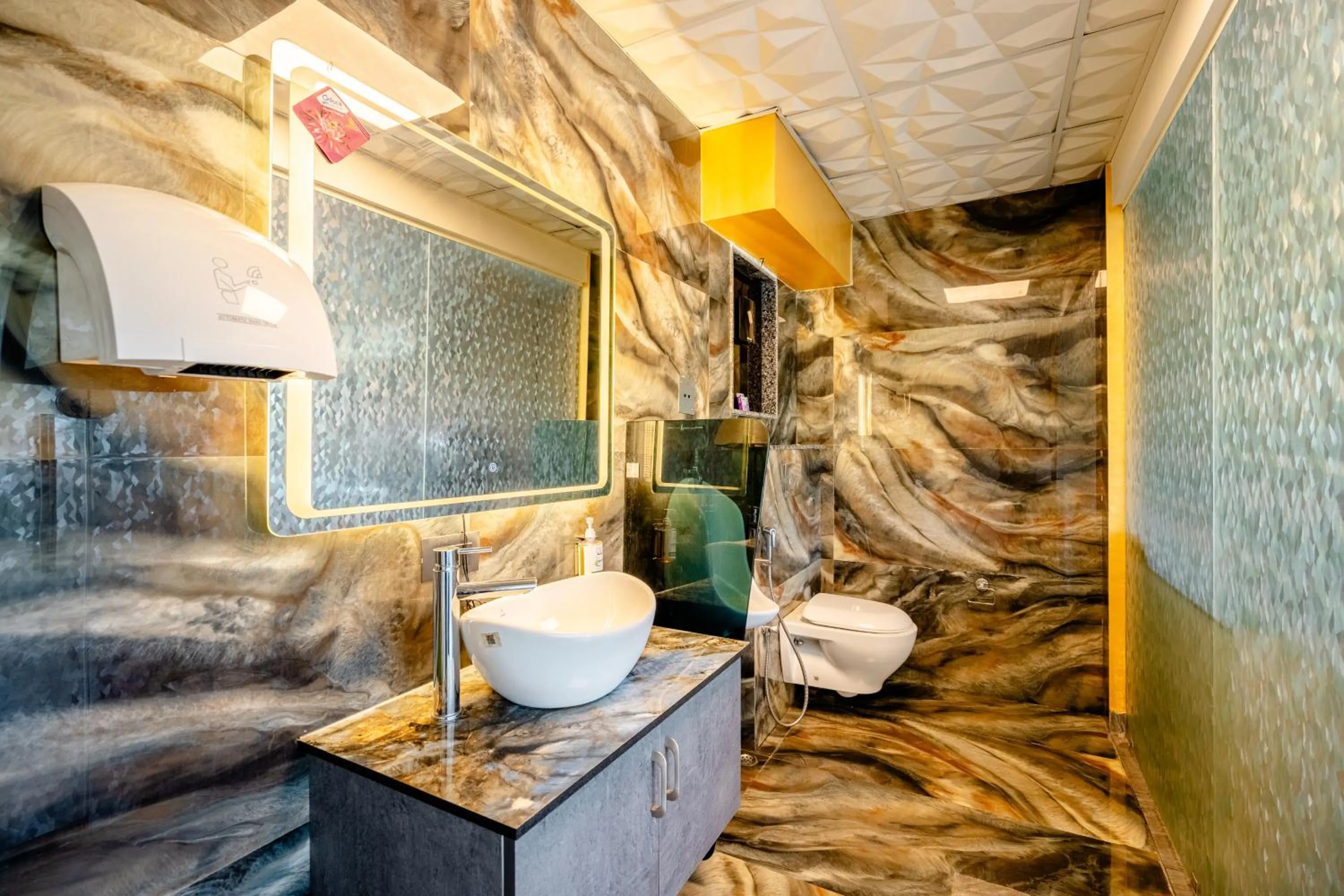 Toilet in Lime Tree Hotel - Near Medanta Hospital