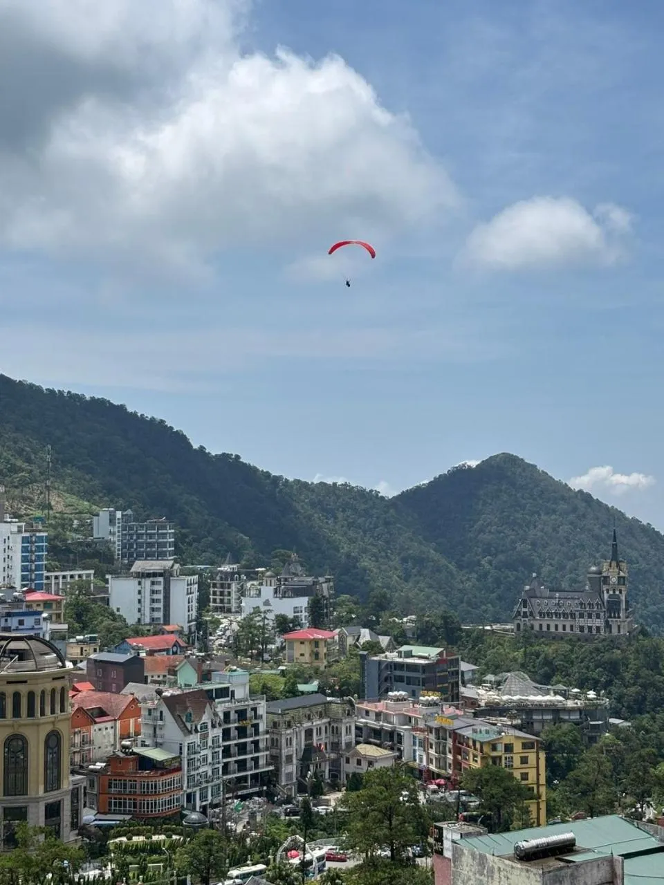 Bird's eye view in Chân Mây Tam Đảo