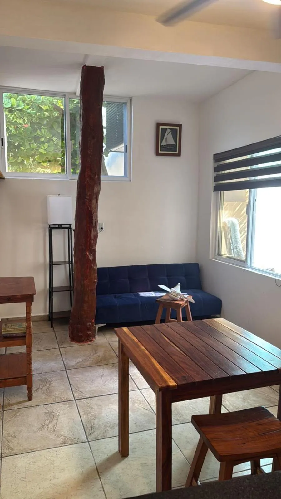 Living room in Casa Velero Puerto Morelos
