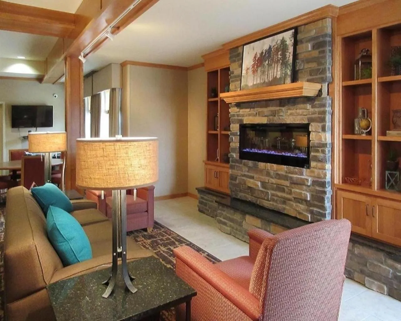 Lobby or reception in MainStay Suites Sidney - Medical Center