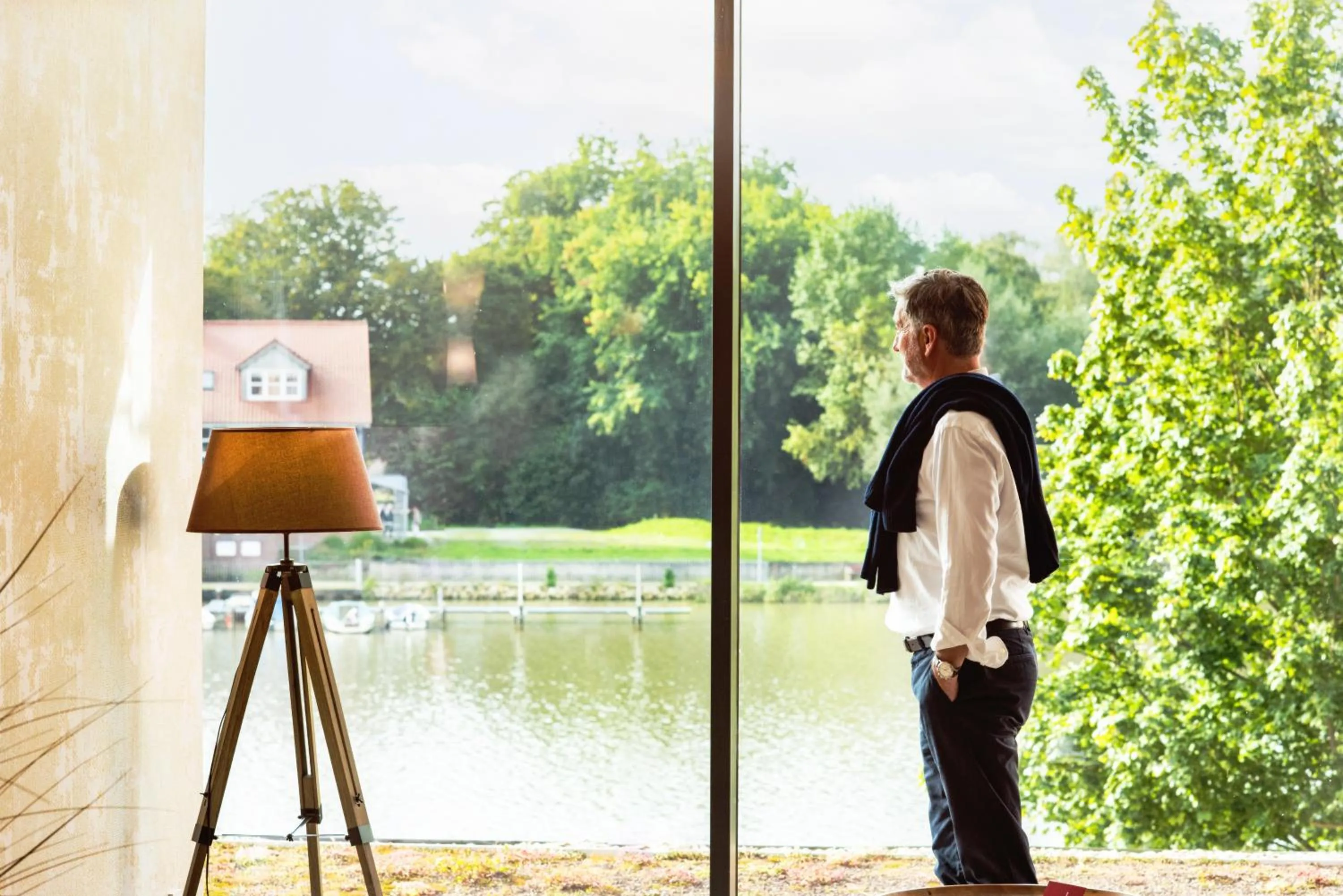 Lake view in Hotel Hafenspeicher