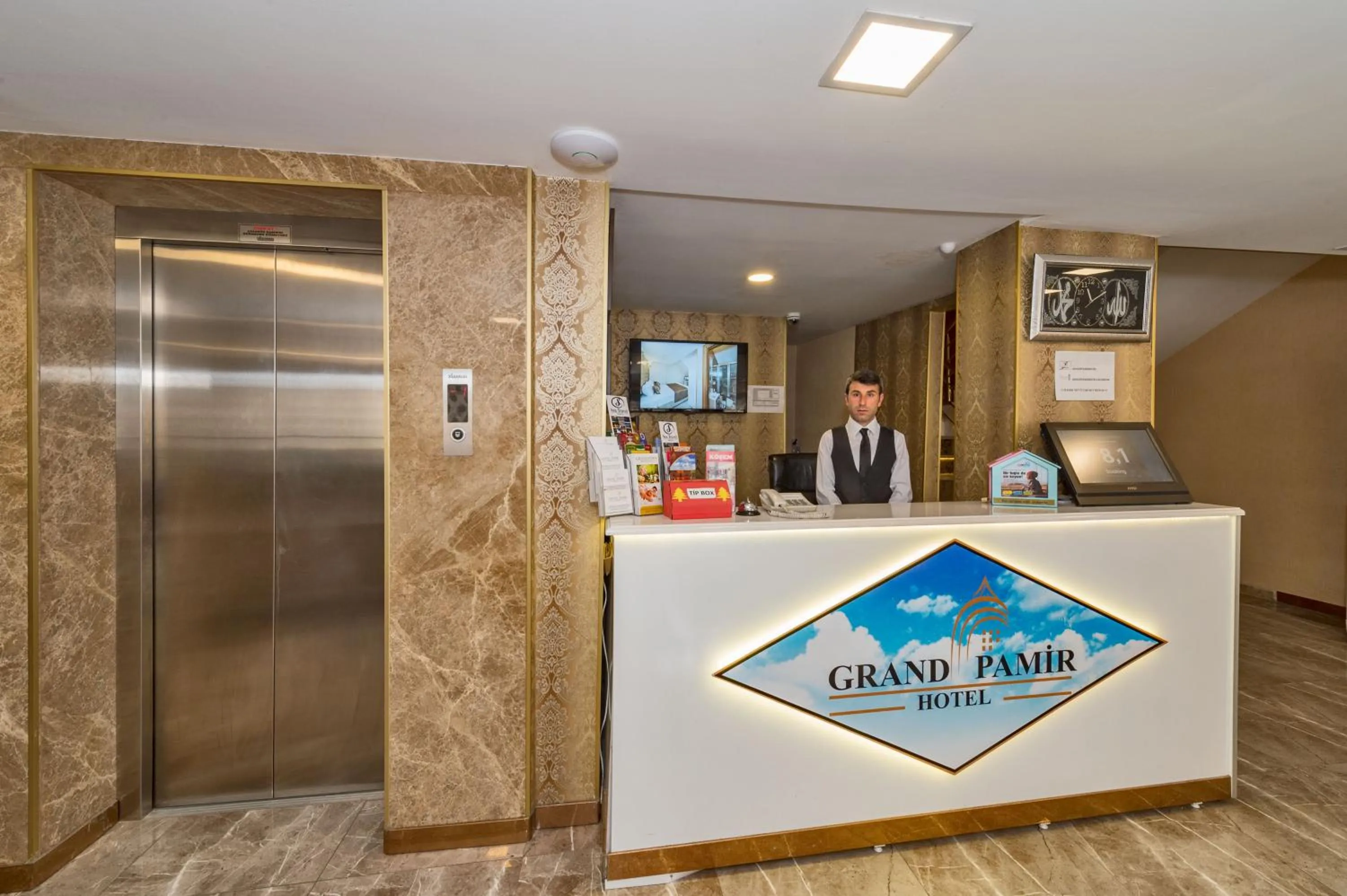 Lobby or reception in Grand Pamir Hotel