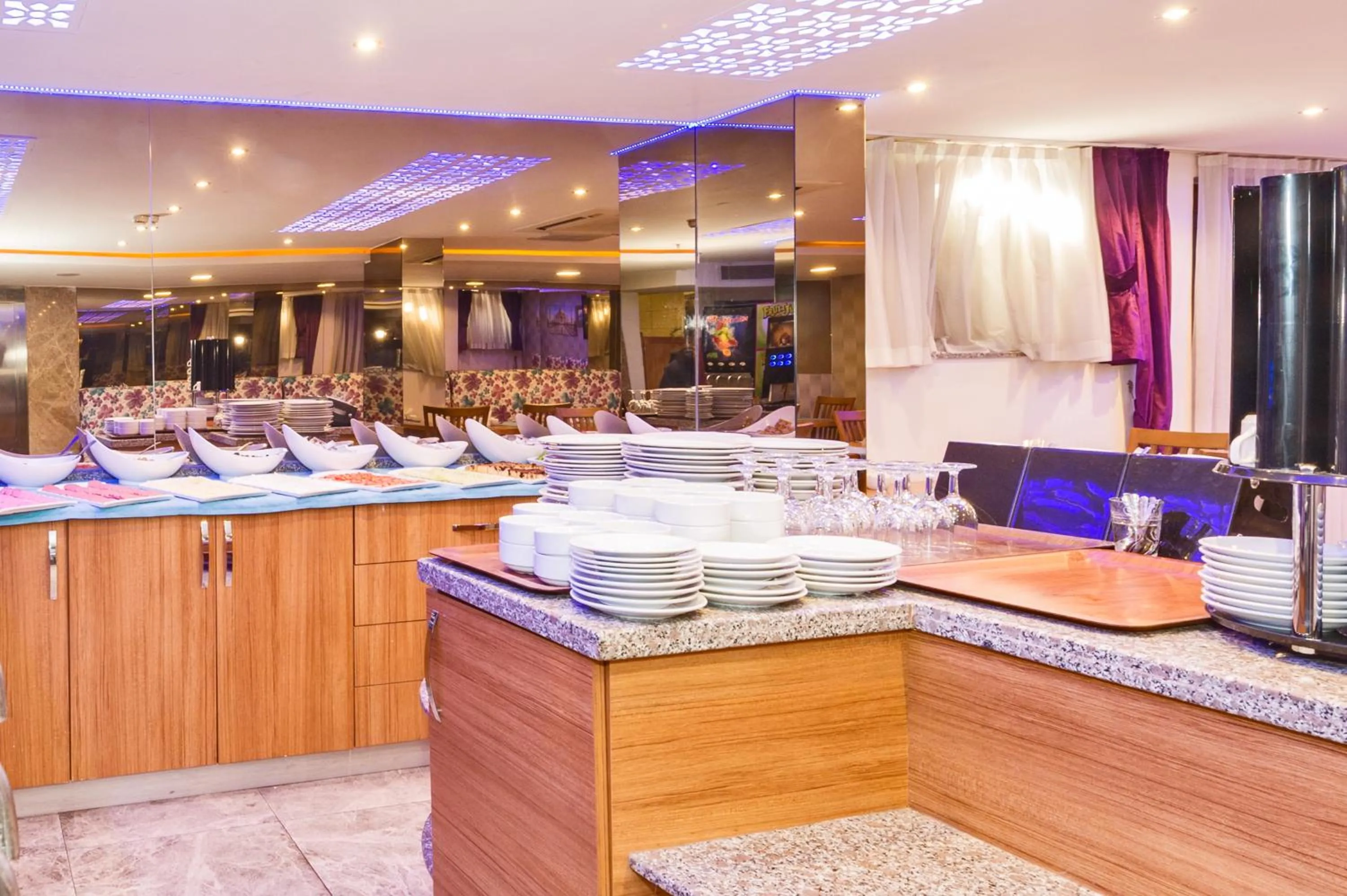 Buffet breakfast in Grand Pamir Hotel