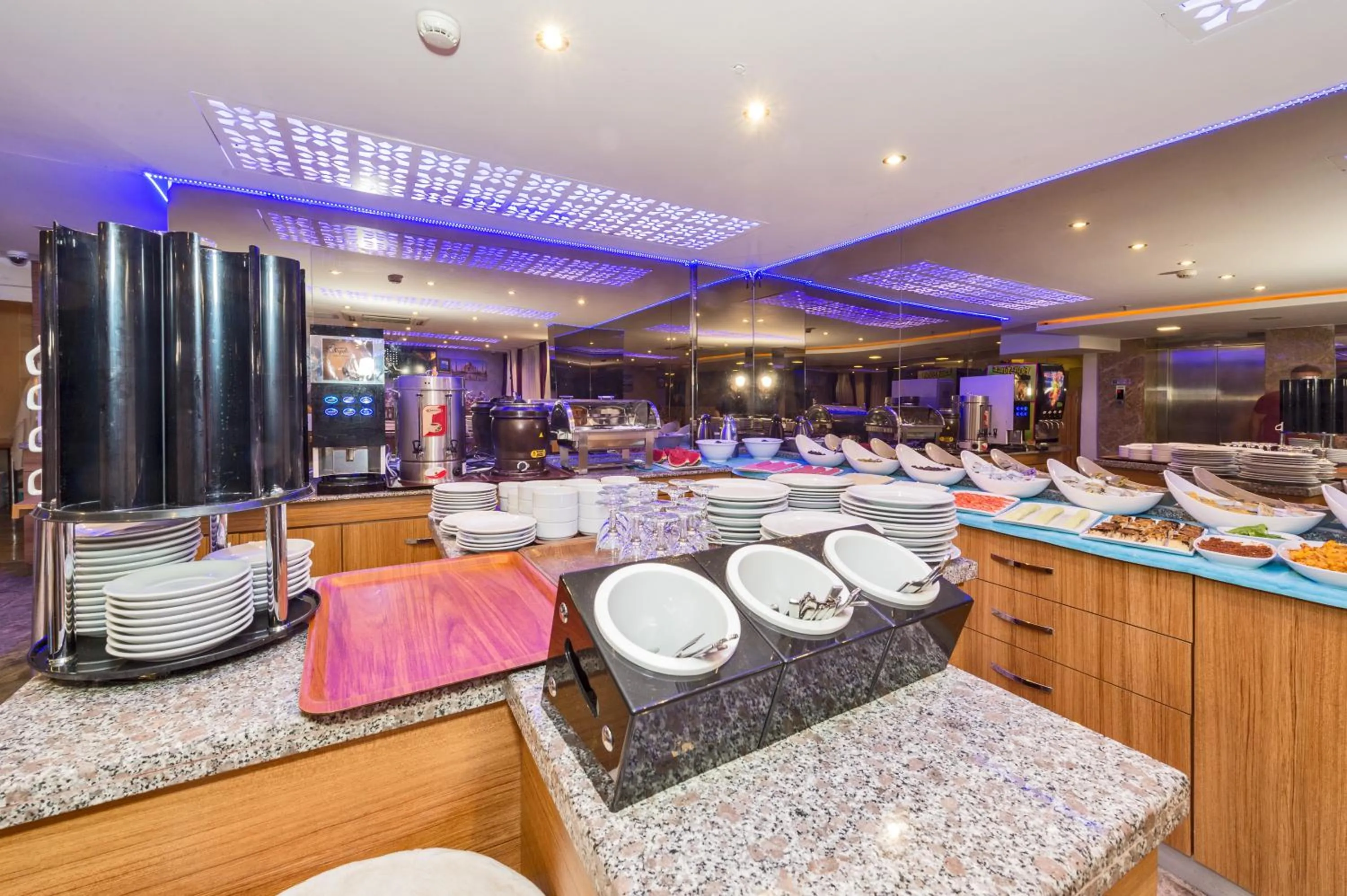 Buffet breakfast in Grand Pamir Hotel