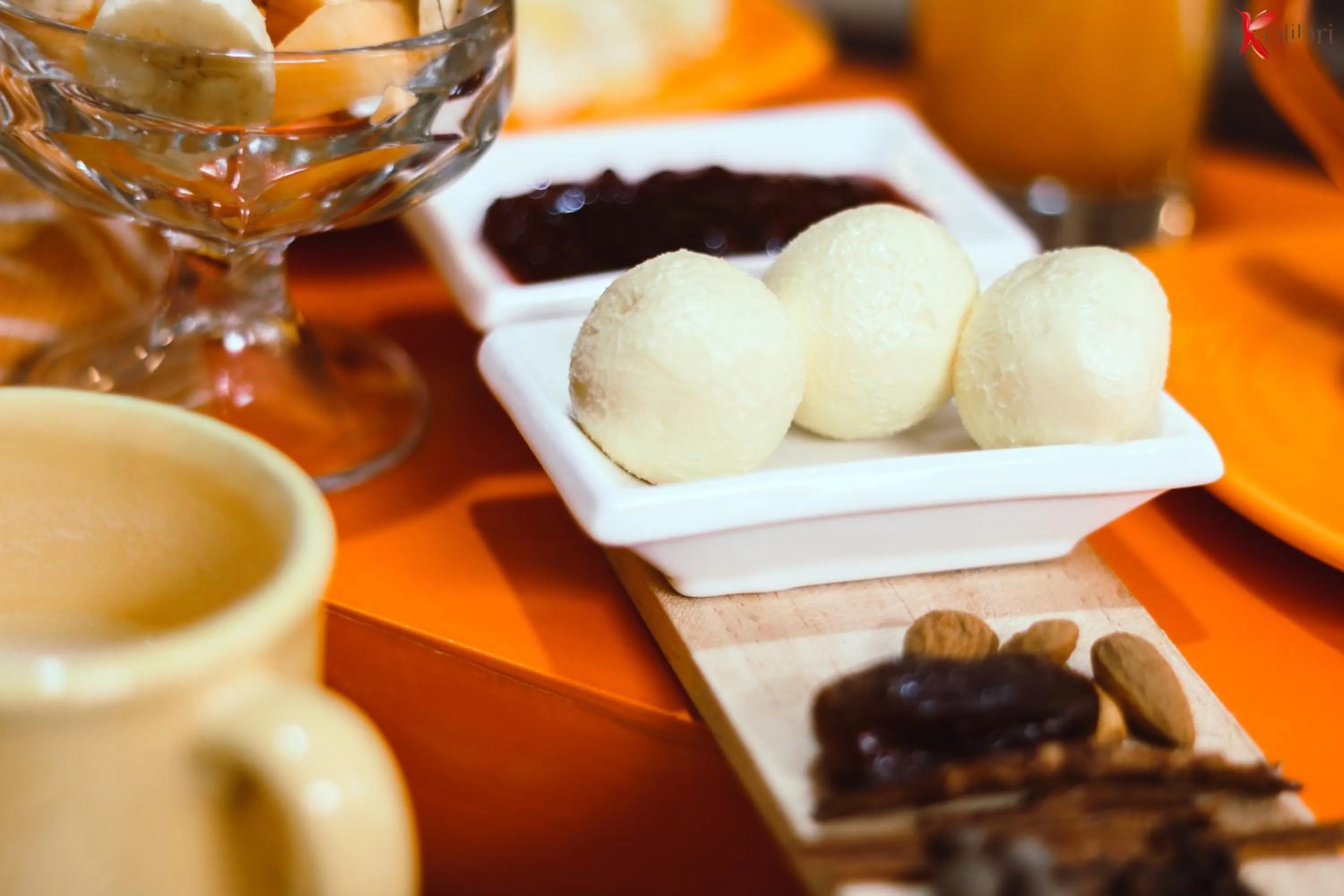 Continental breakfast in Hostal Kolibri B&B