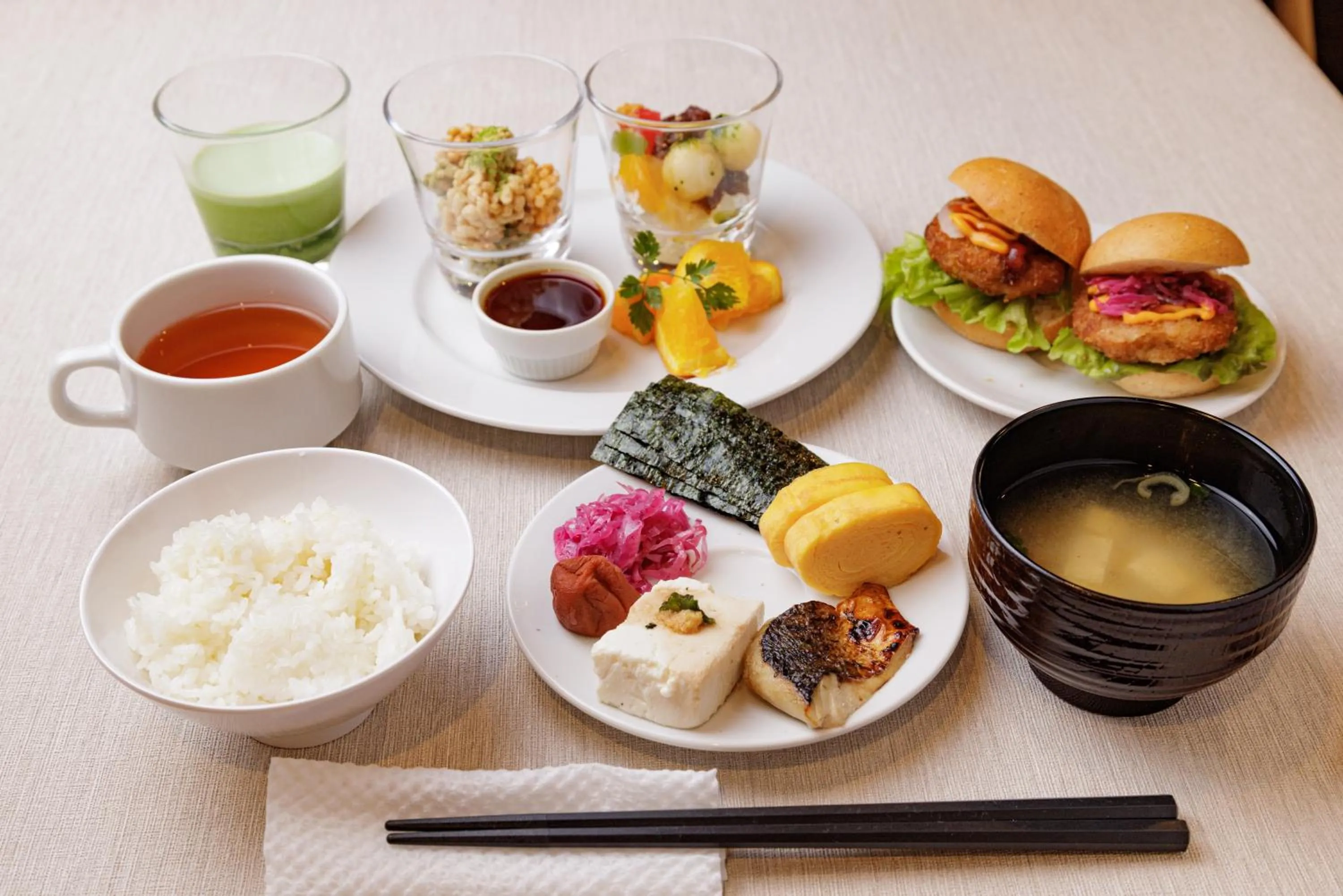 Food close-up in HOTEL AMANEK Asakusa Sakurabashi