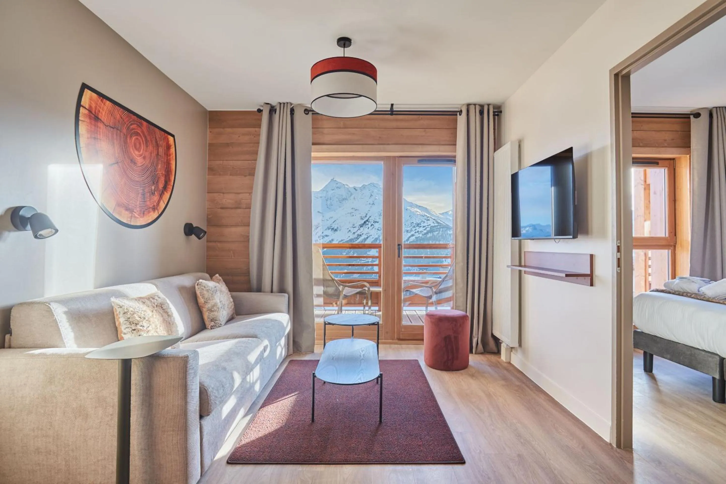 Bedroom, Bed in Hotel L'Ecrin Blanc by Odalys