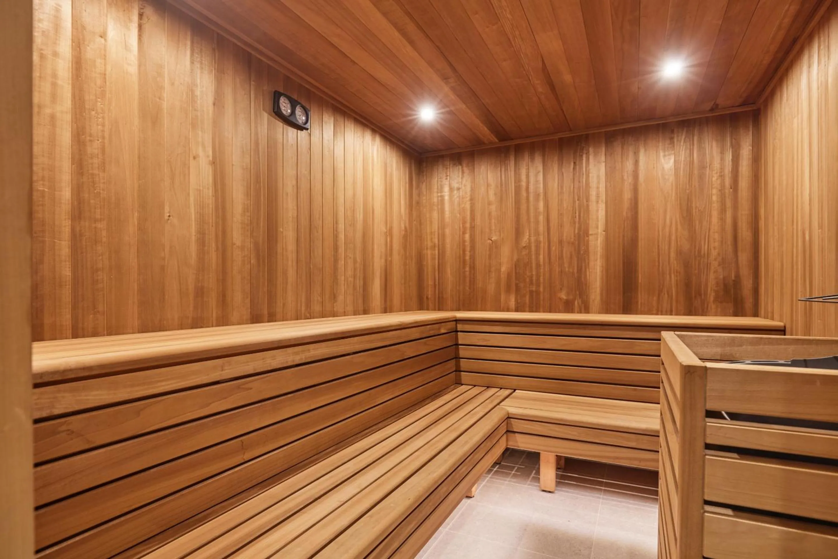 Sauna in Hotel L'Ecrin Blanc by Odalys