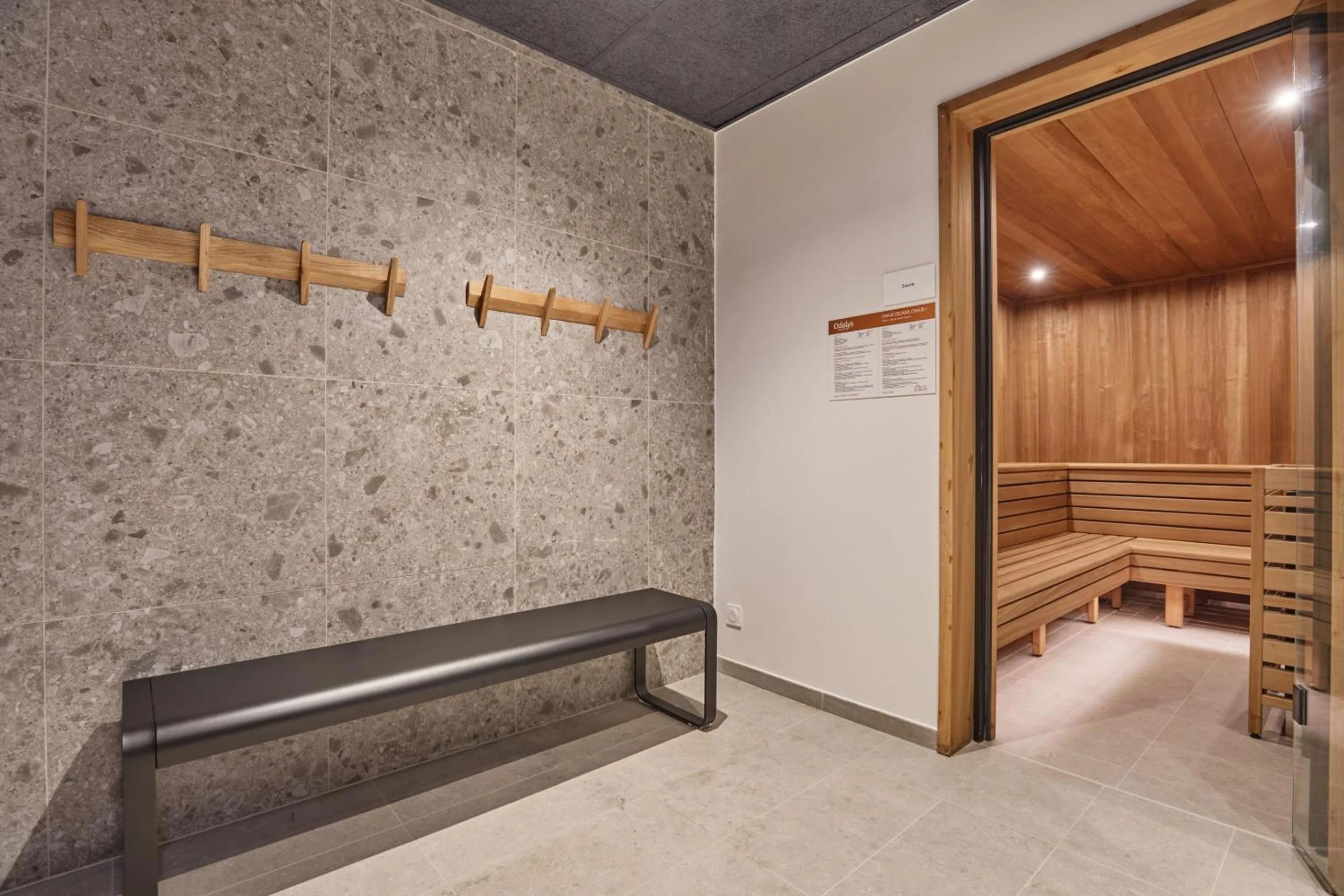 Sauna in Hotel L'Ecrin Blanc by Odalys