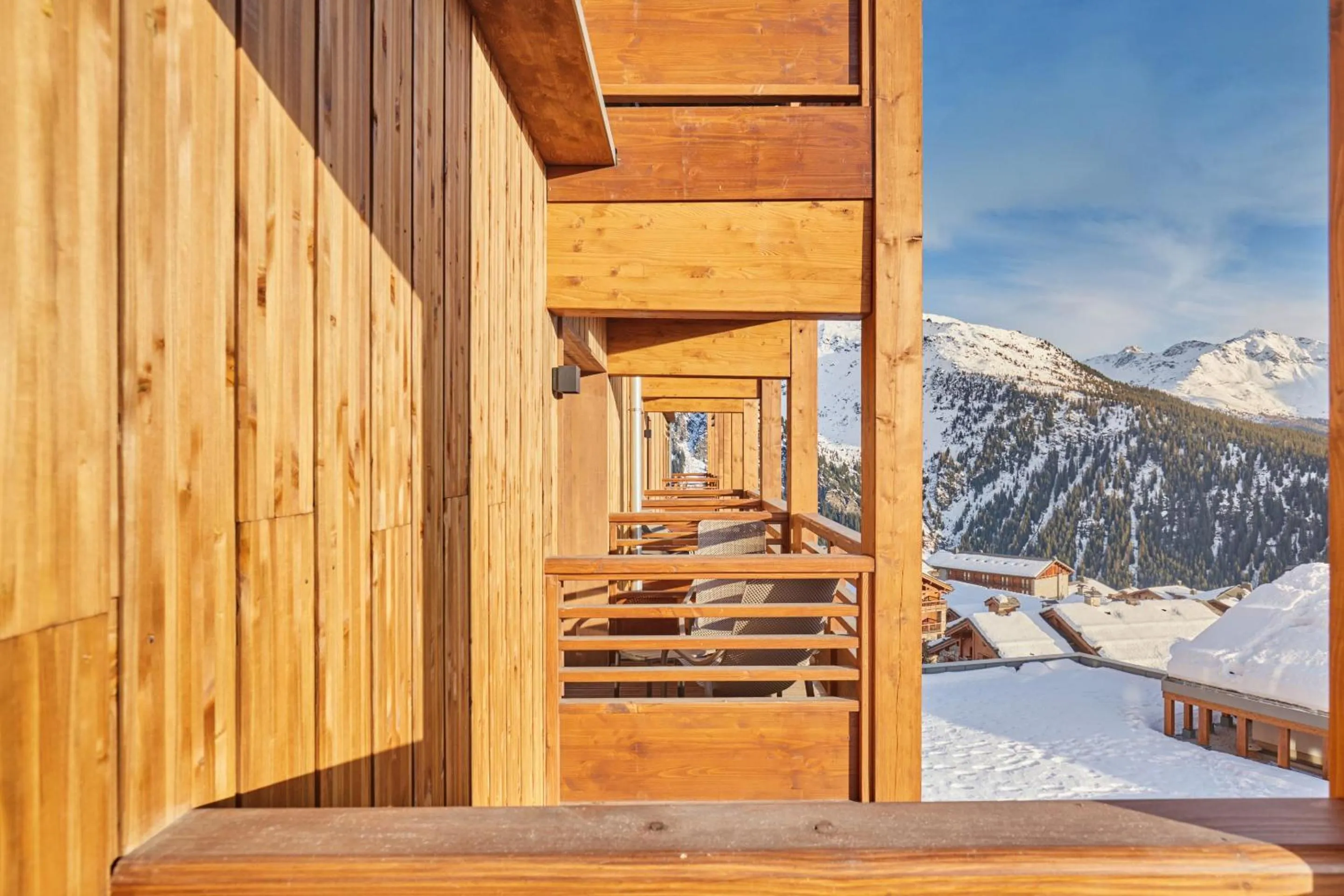 Balcony/Terrace in Hotel L'Ecrin Blanc by Odalys