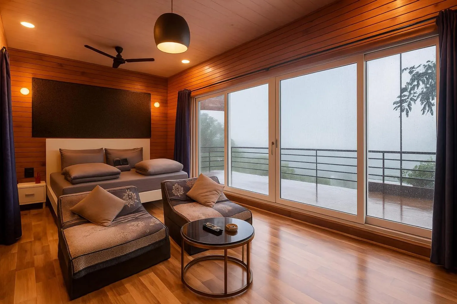 View (from property/room), Bed in Rumourss Sky Villa & Resort