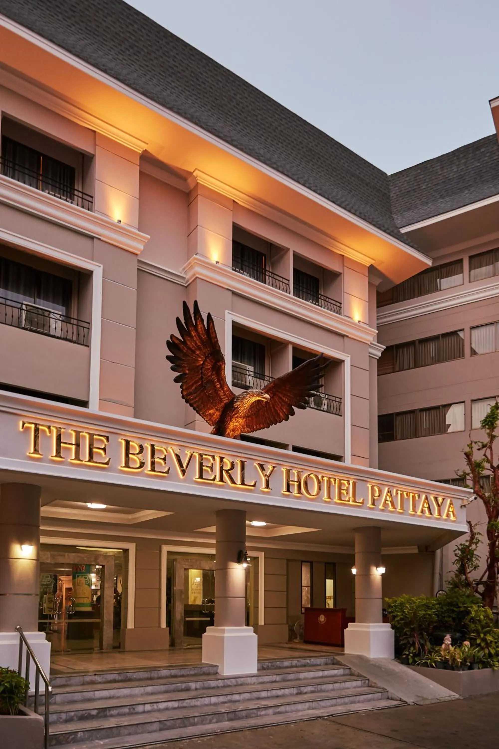 Facade/entrance in The Beverly Hotel Pattaya