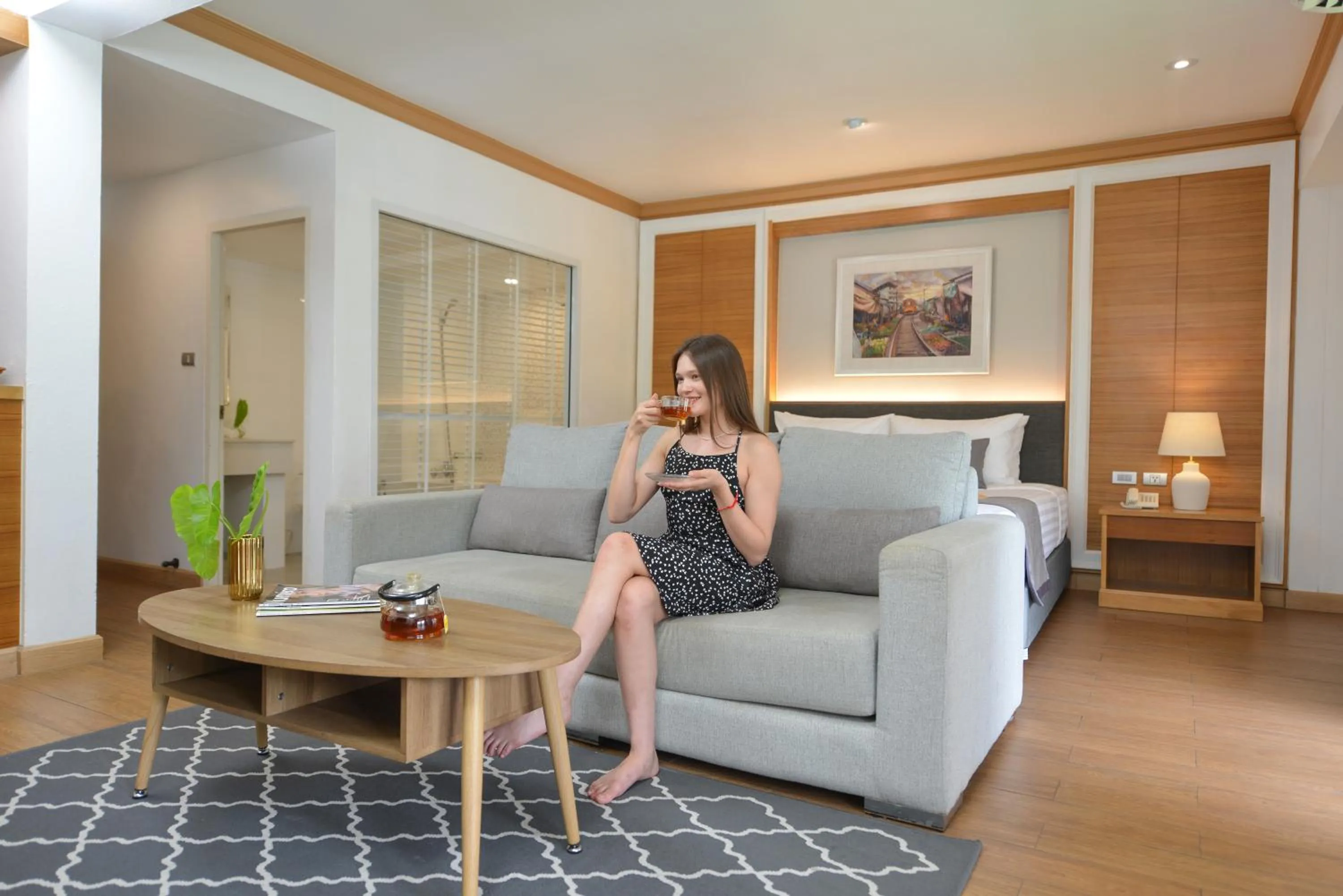 Living room in The Beverly Hotel Pattaya