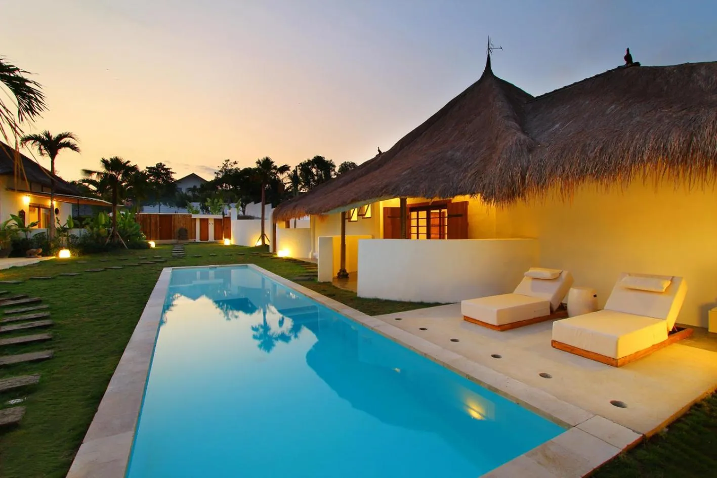 Garden view in The Apartments Umalas