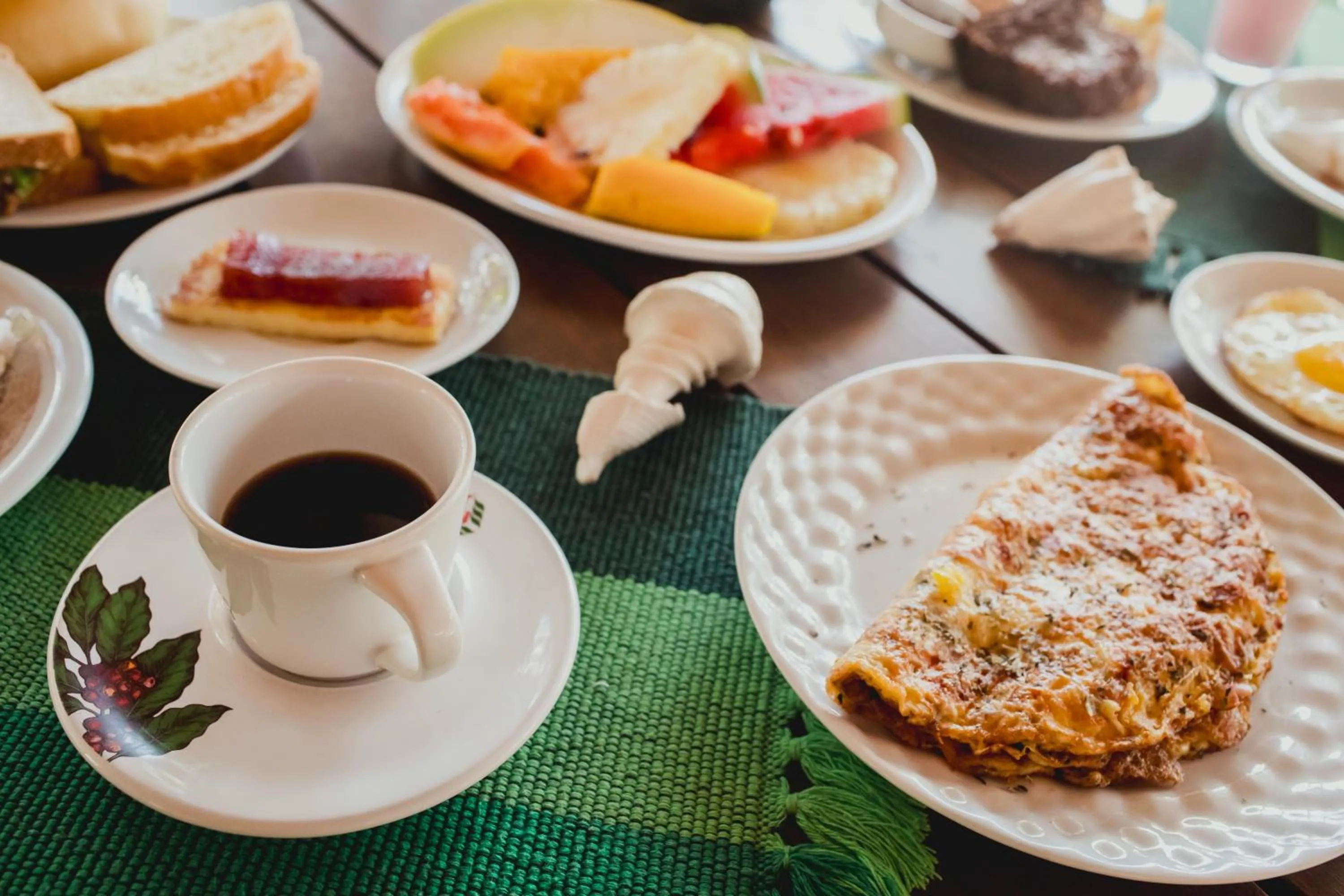 Breakfast in Recanto da Praia Pousada