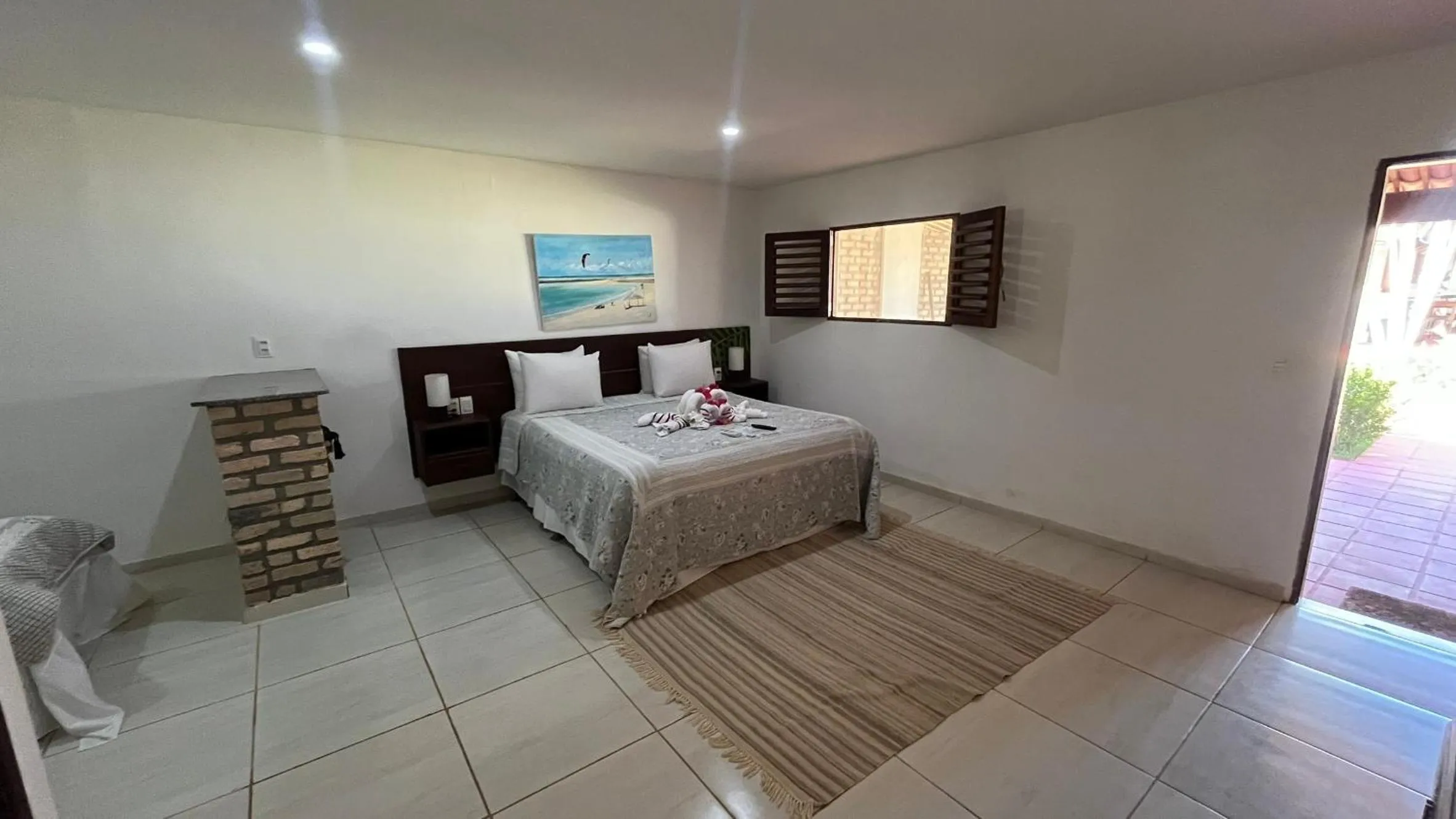 Bed in Recanto da Praia Pousada