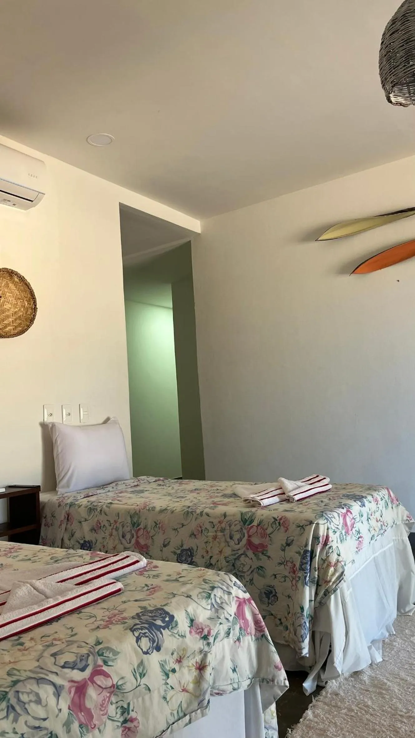 Bed in Recanto da Praia Pousada