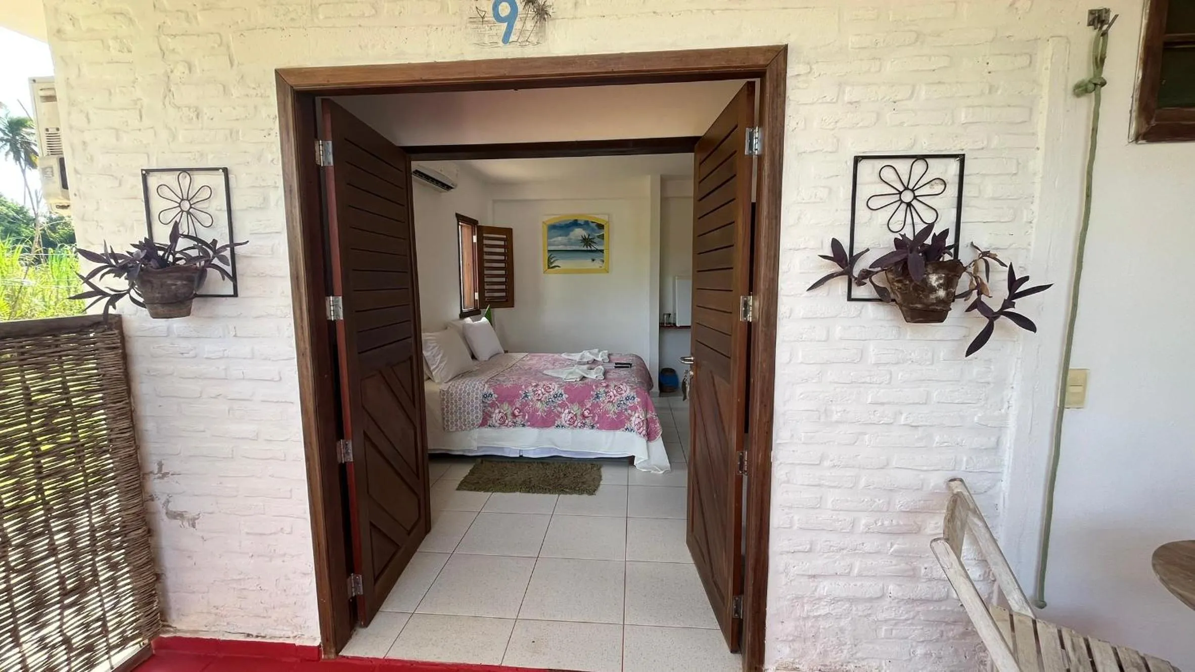 Bed in Recanto da Praia Pousada