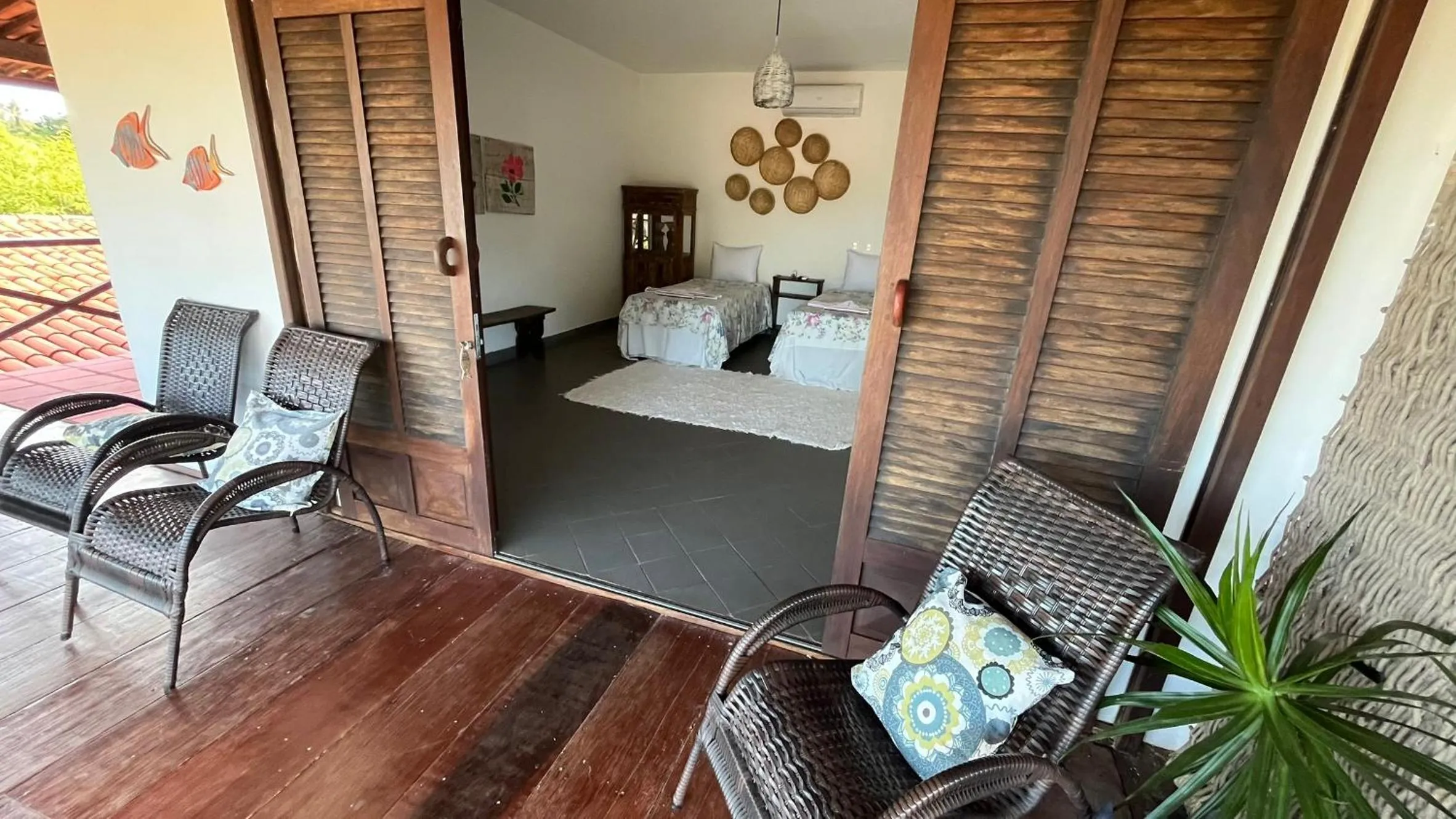 Bed in Recanto da Praia Pousada