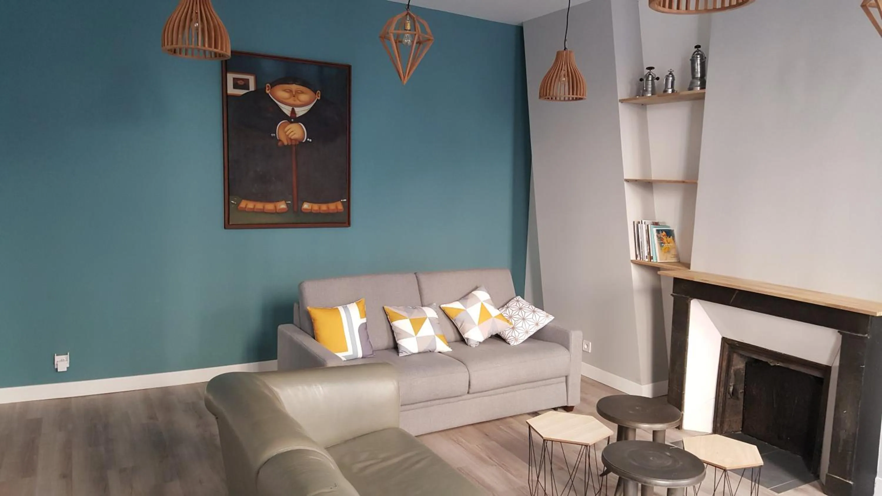 Living room in Transparent Marais