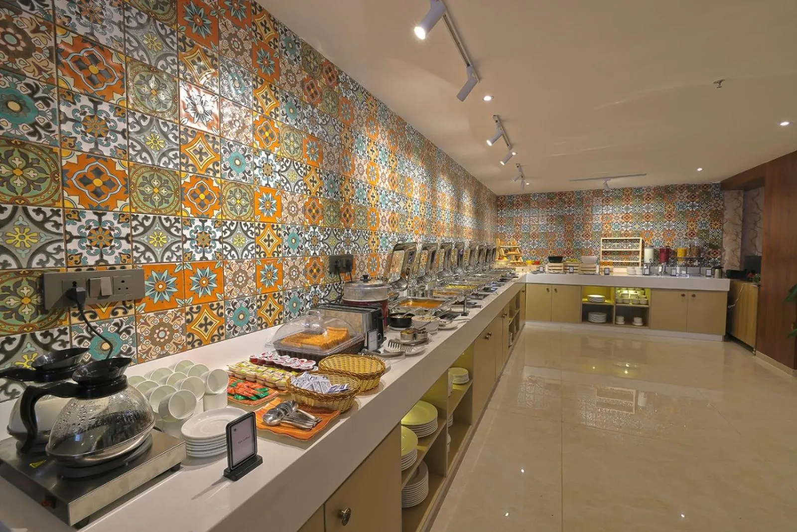 Buffet breakfast in Hotel Grand Continent Premiere, Banjara Hills, Hyderabad