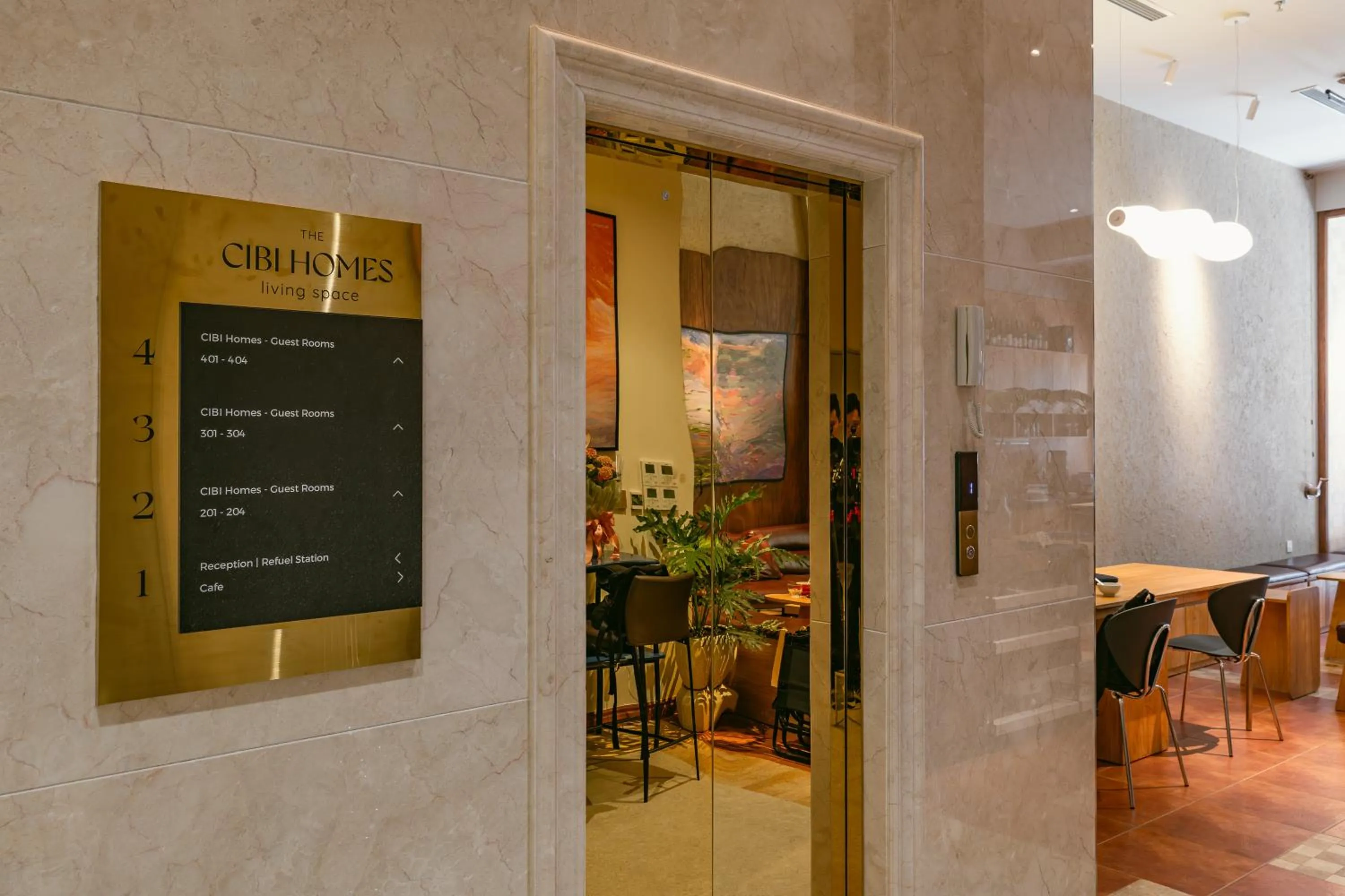 elevator in CIBI Homes - Hanoi Central Living Space