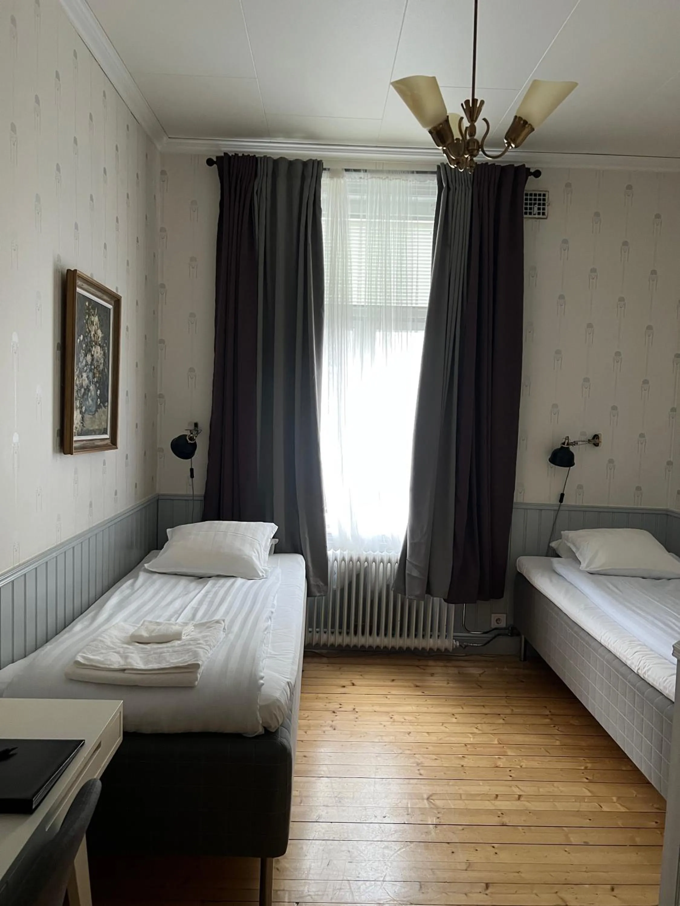 Bed in Hotell Temperance