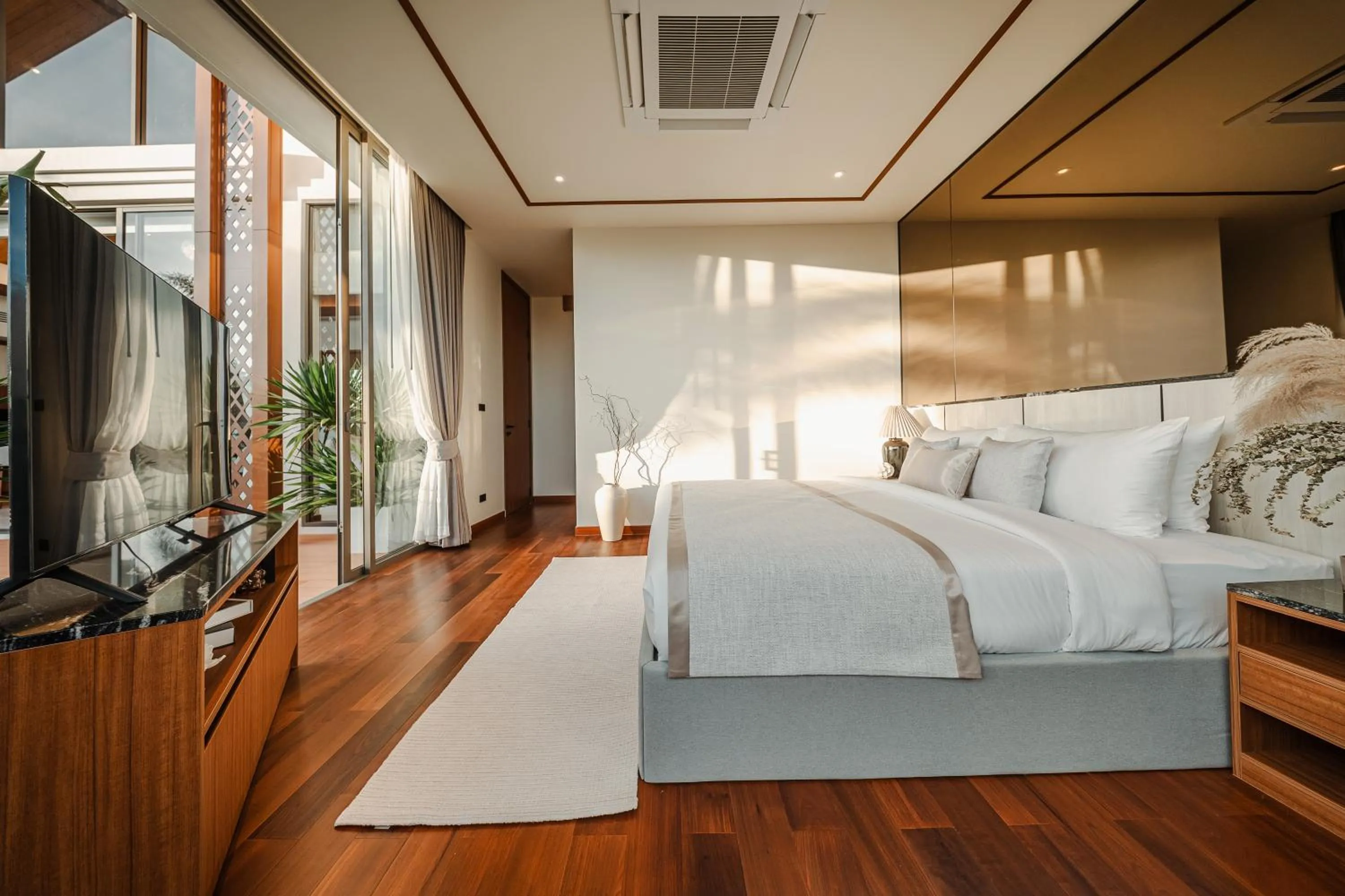 Bed in The Ozone Residences Bangtao