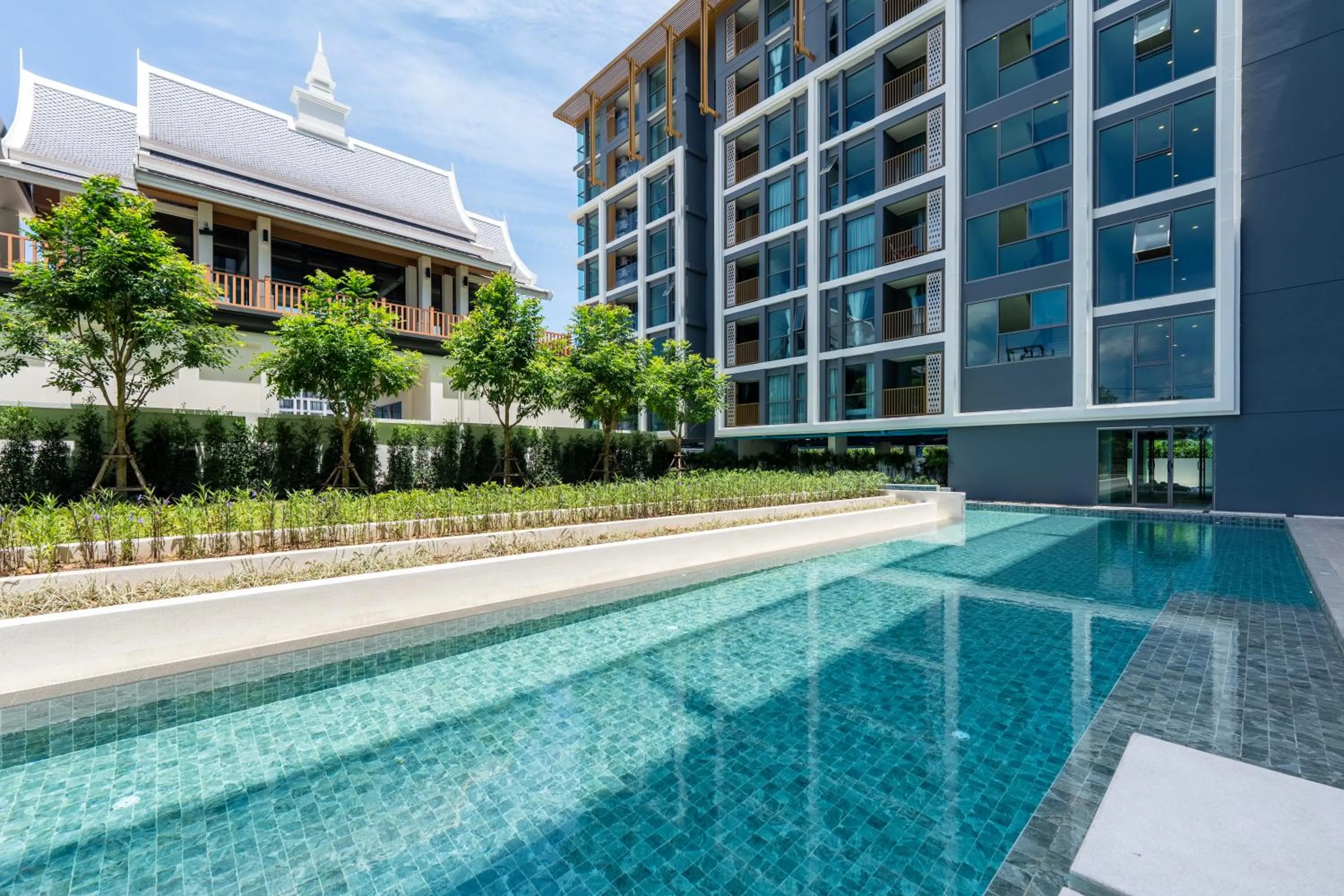 Swimming pool in The Ozone Residences Bangtao