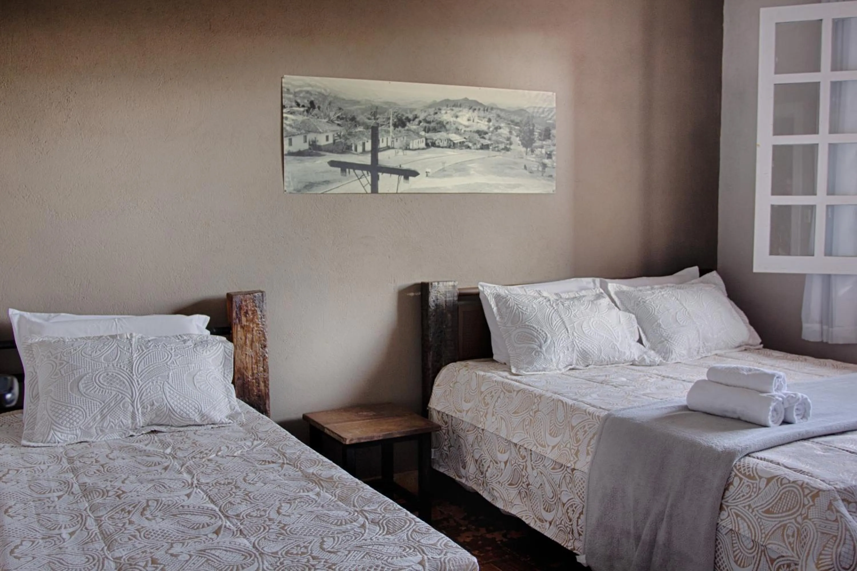 Bed in Pousada Província