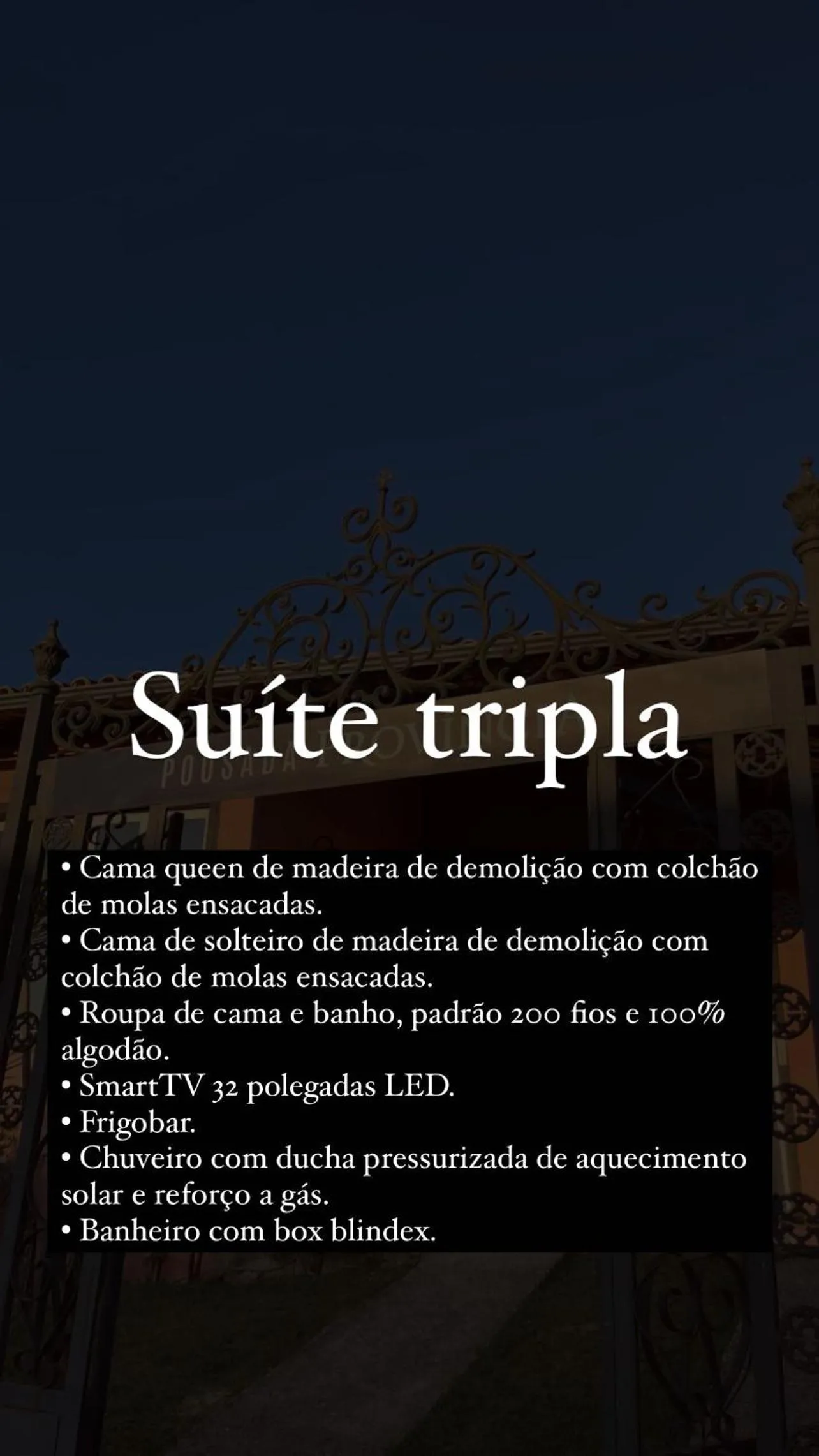 Text overlay in Pousada Província