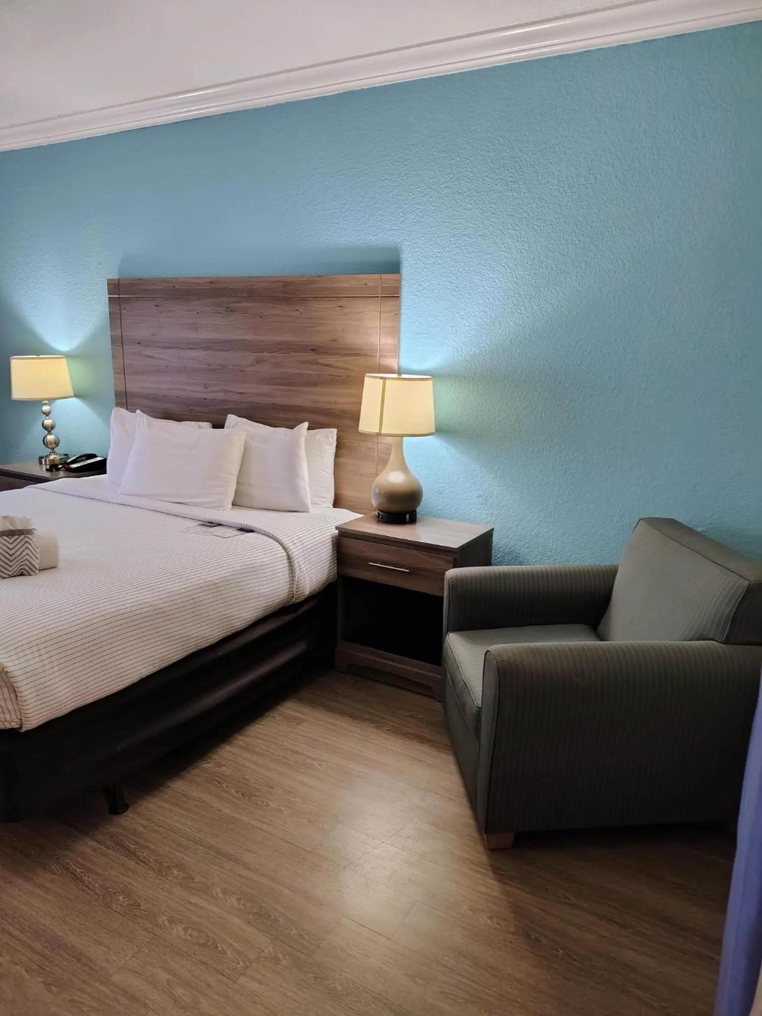 Bed in Amelia Hotel at the Beach